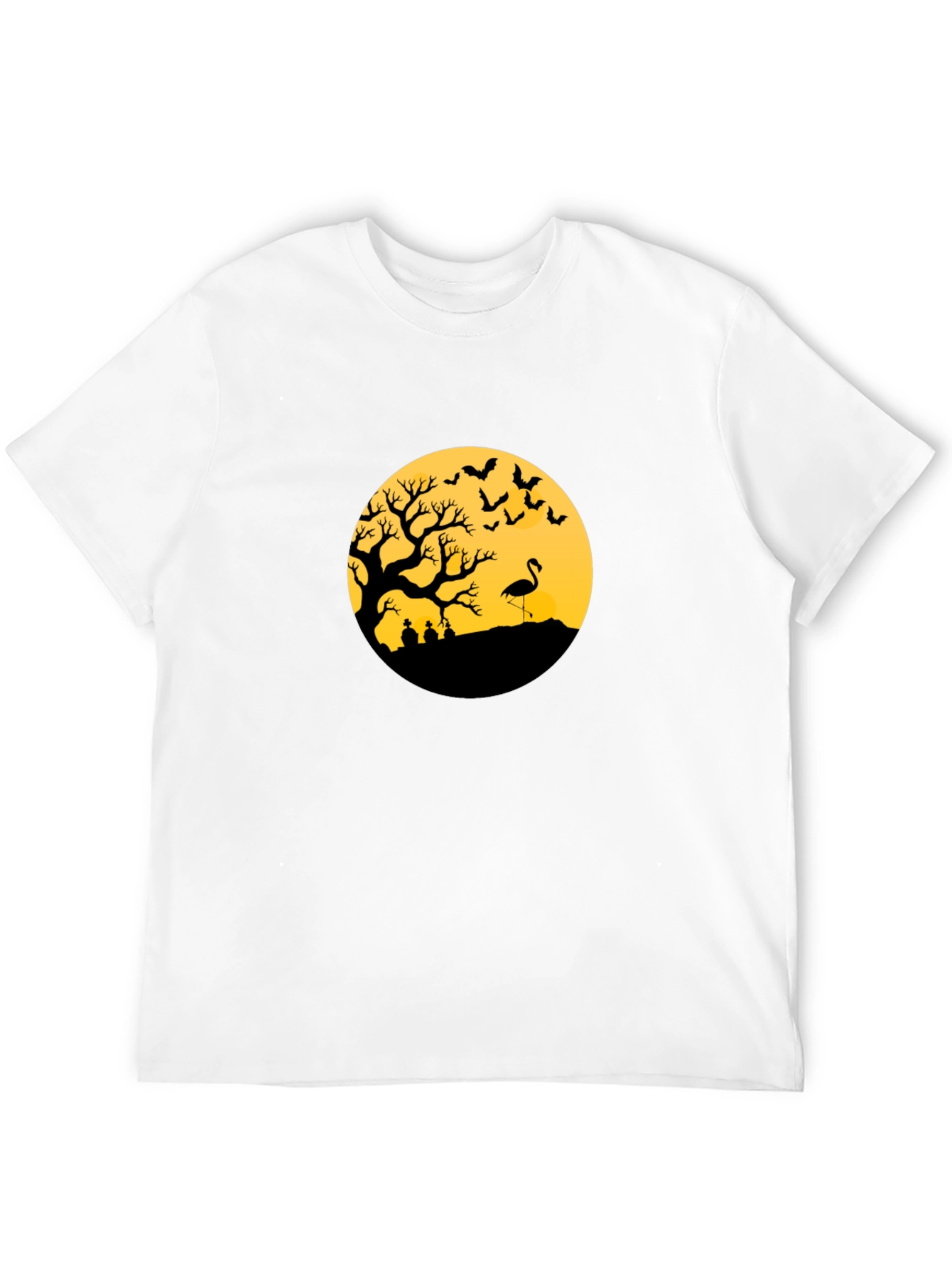 Halloween Tree Flamingo Tee