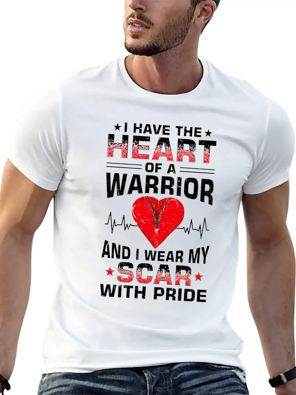 Bypass Recovery Open Heart Surgery Breathable Soft Cotton T-Shirt – Timeless Casual Look