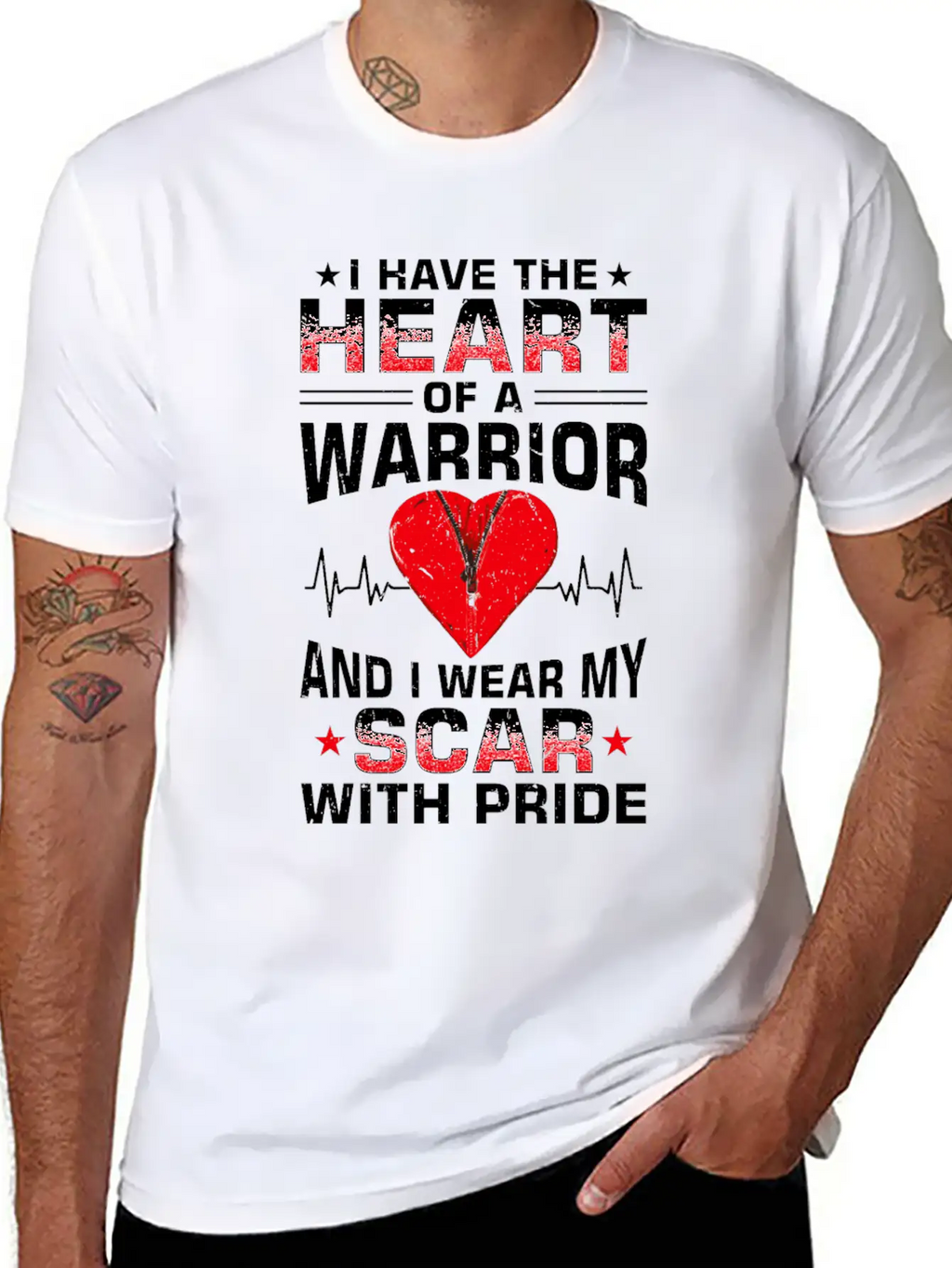 Bypass Recovery Open Heart Surgery Breathable Soft Cotton T-Shirt – Timeless Casual Look