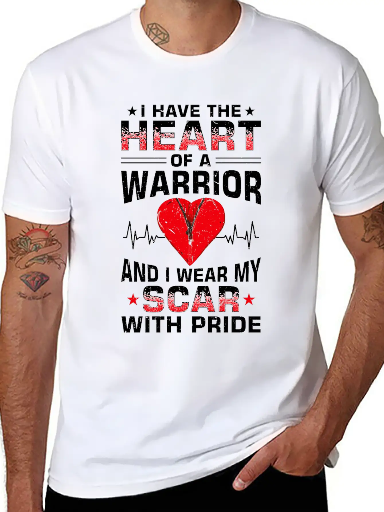 Bypass Recovery Open Heart Surgery Breathable Soft Cotton T-Shirt – Timeless Casual Look