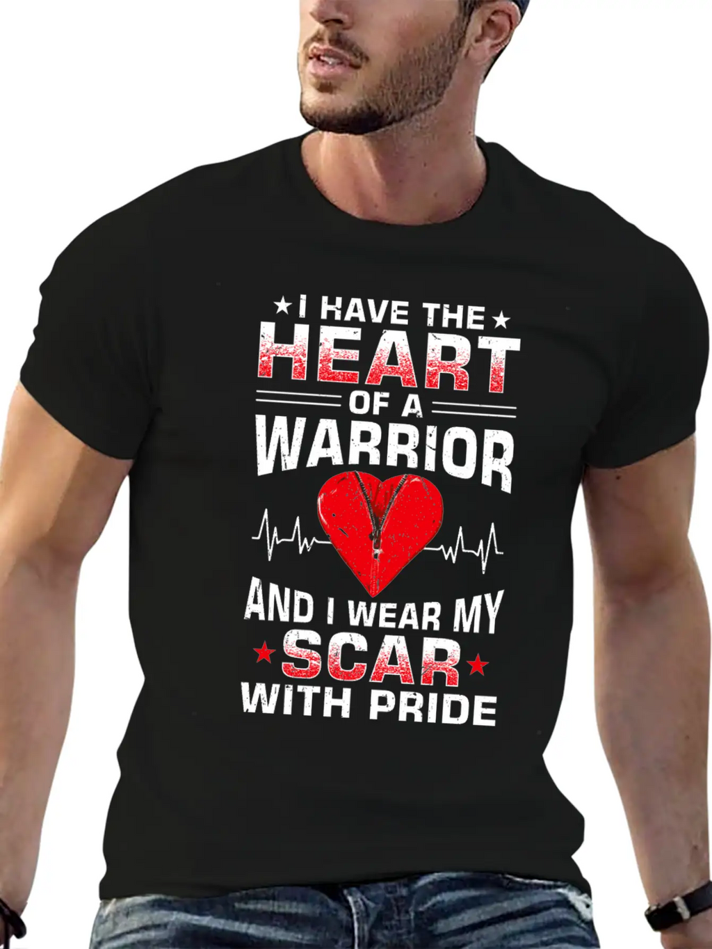 Bypass Recovery Open Heart Surgery Breathable Soft Cotton T-Shirt – Timeless Casual Look