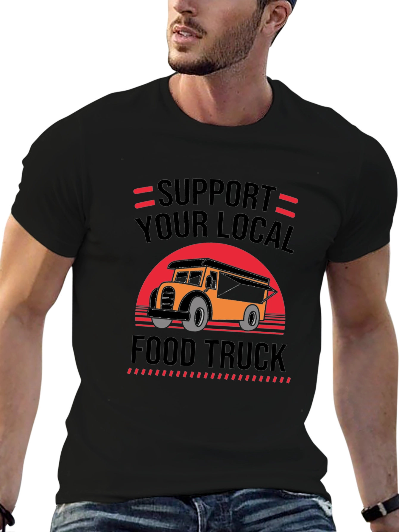 Support Your Local Food Truck Graphic Tee