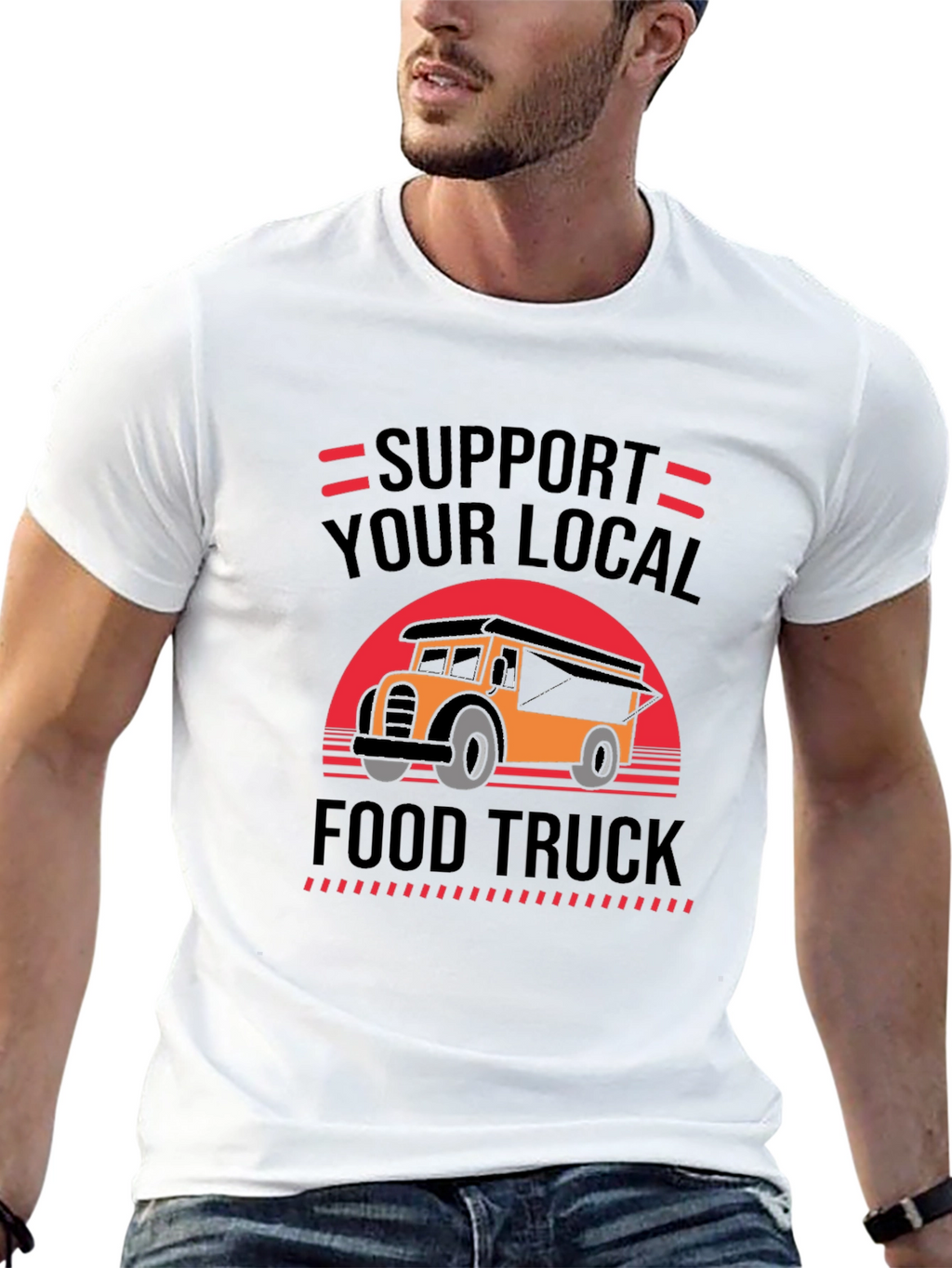 Support Your Local Food Truck Graphic Tee