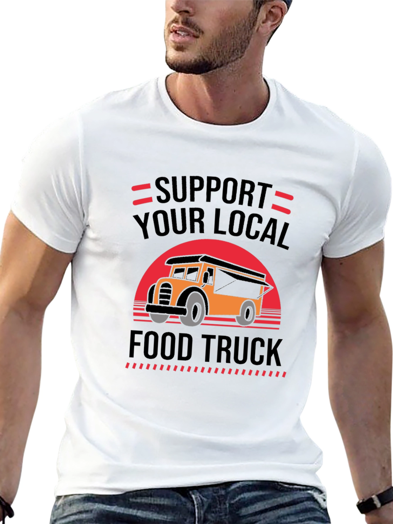 Support Your Local Food Truck Graphic Tee