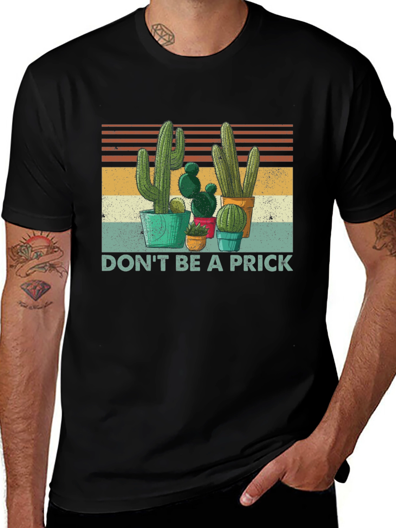 Cactus Graphic Tee - Dont Be A Prick T-Shirt