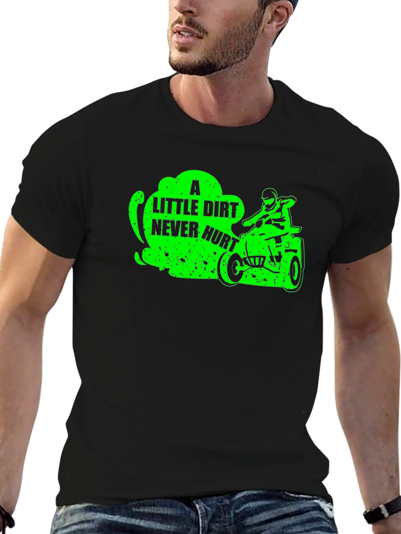 Dirt Bike Rider T-Shirt - A Little Dirt Never Hurt