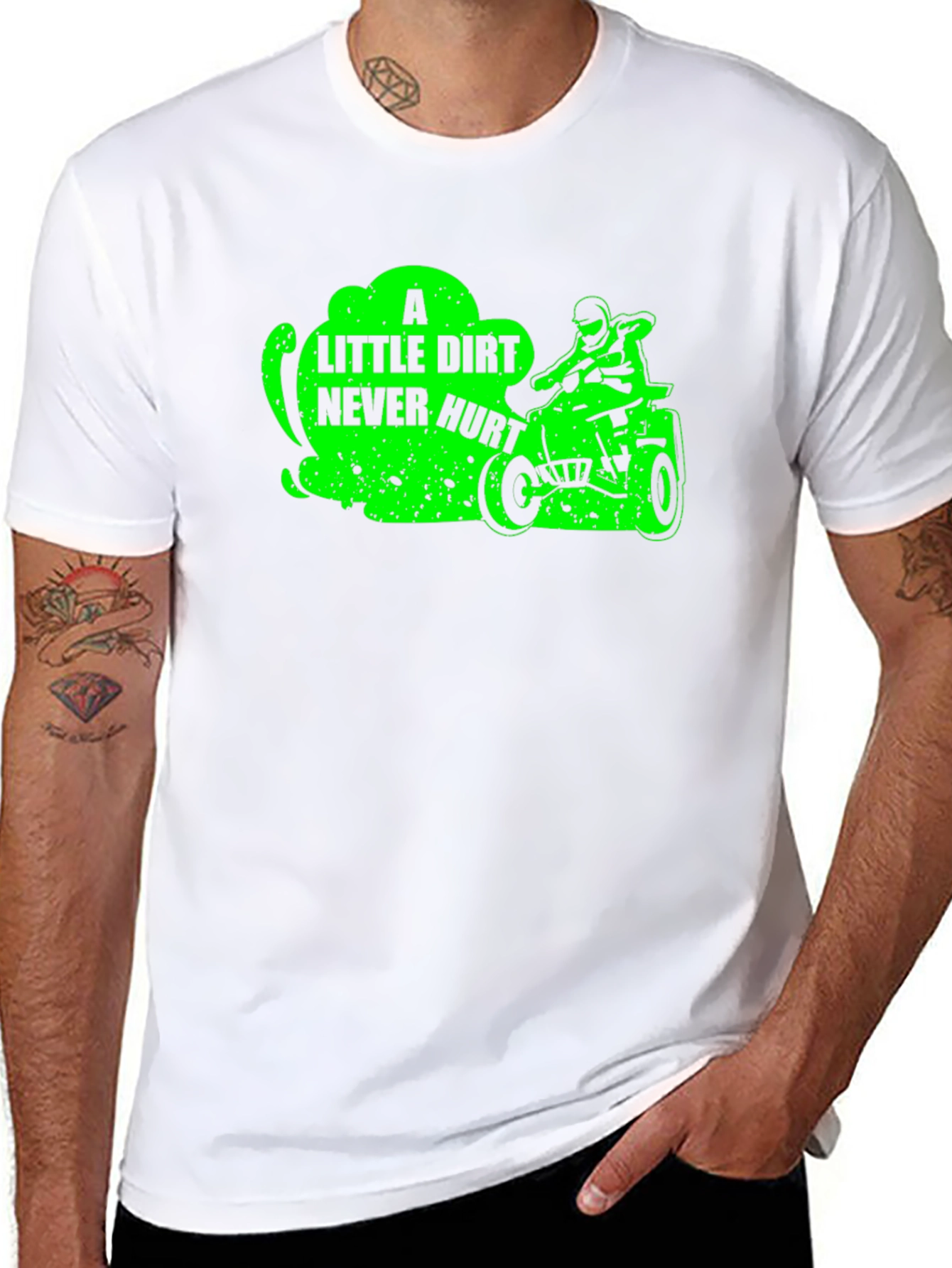 Dirt Bike Rider T-Shirt - A Little Dirt Never Hurt