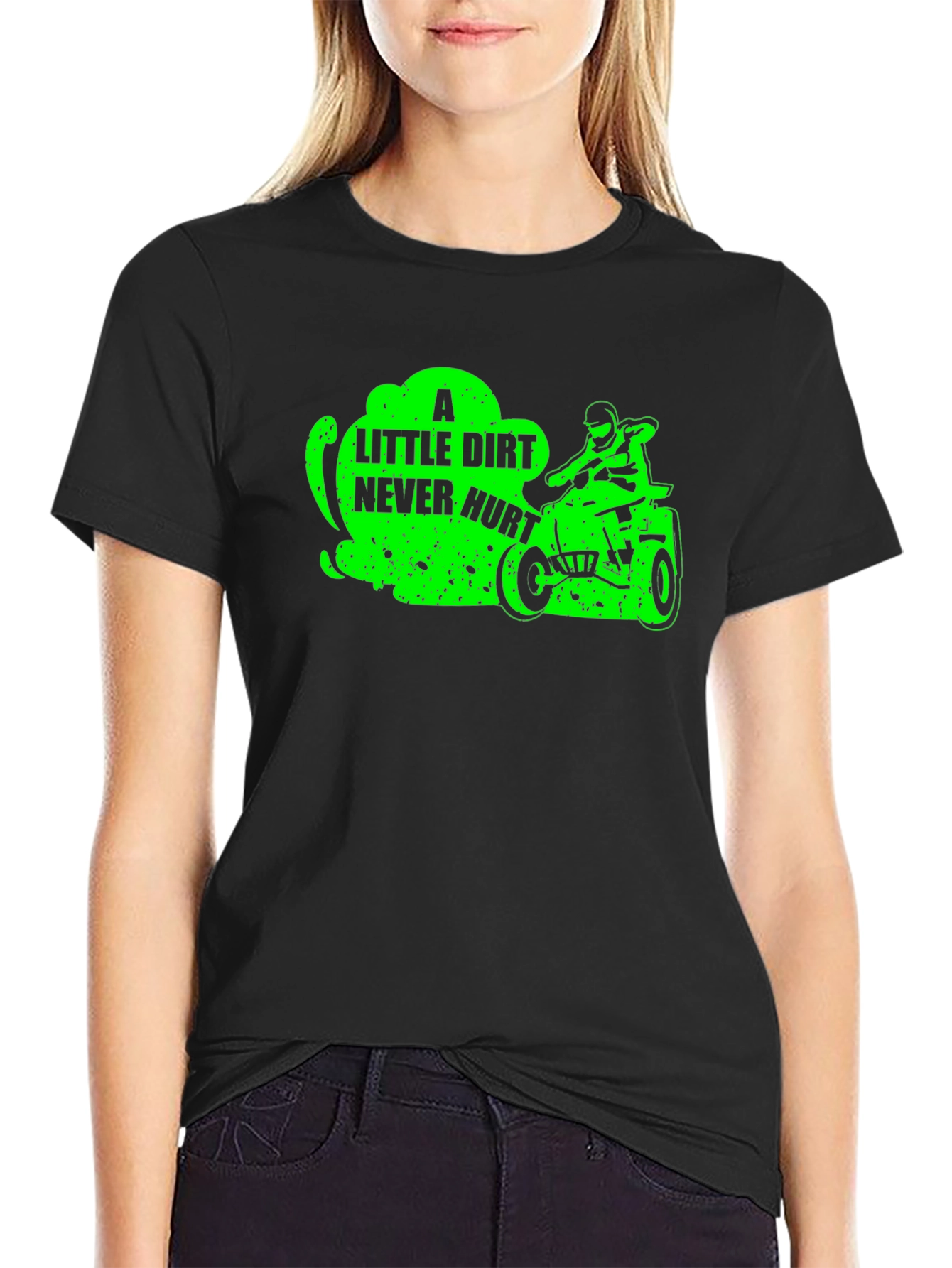 Dirt Bike Rider T-Shirt - A Little Dirt Never Hurt