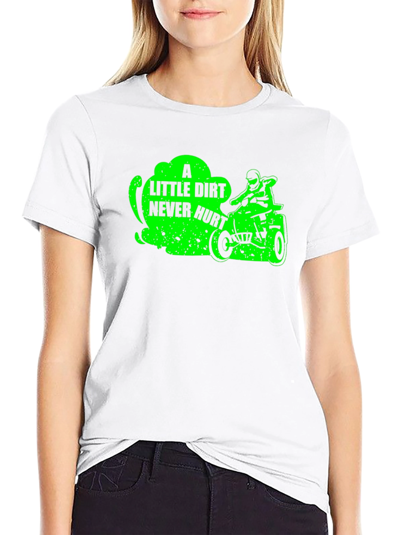 Dirt Bike Rider T-Shirt - A Little Dirt Never Hurt