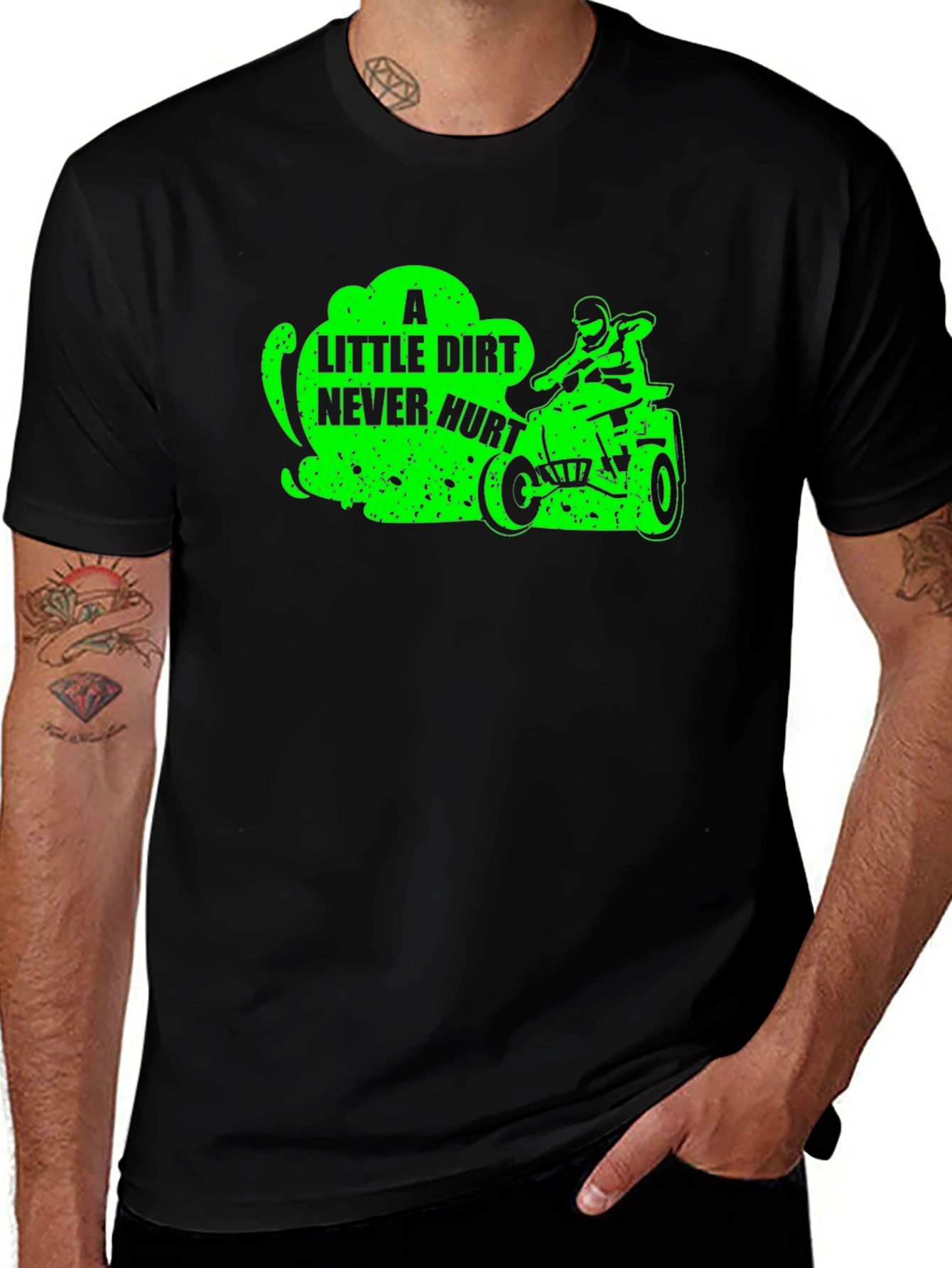 Dirt Bike Rider T-Shirt - A Little Dirt Never Hurt