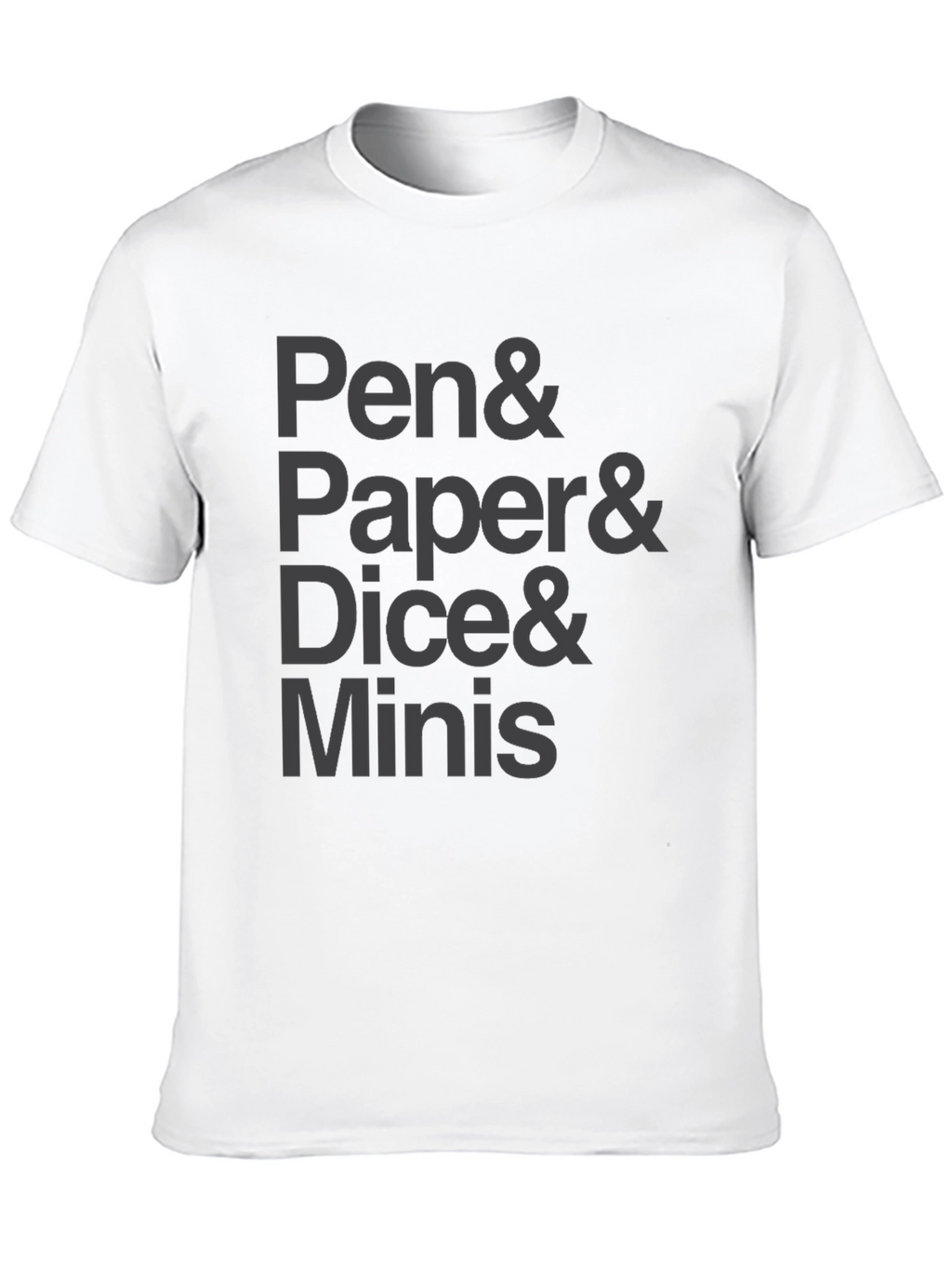 Pen Paper Dice Minis Black T-Shirt