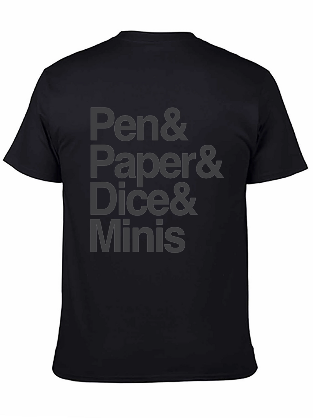 Pen Paper Dice Minis Black T-Shirt