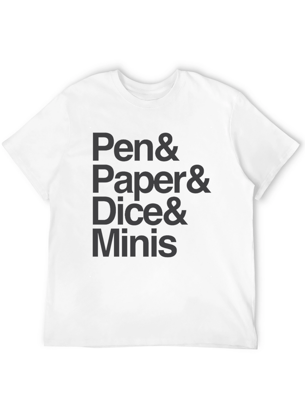 Pen Paper Dice Minis Black T-Shirt