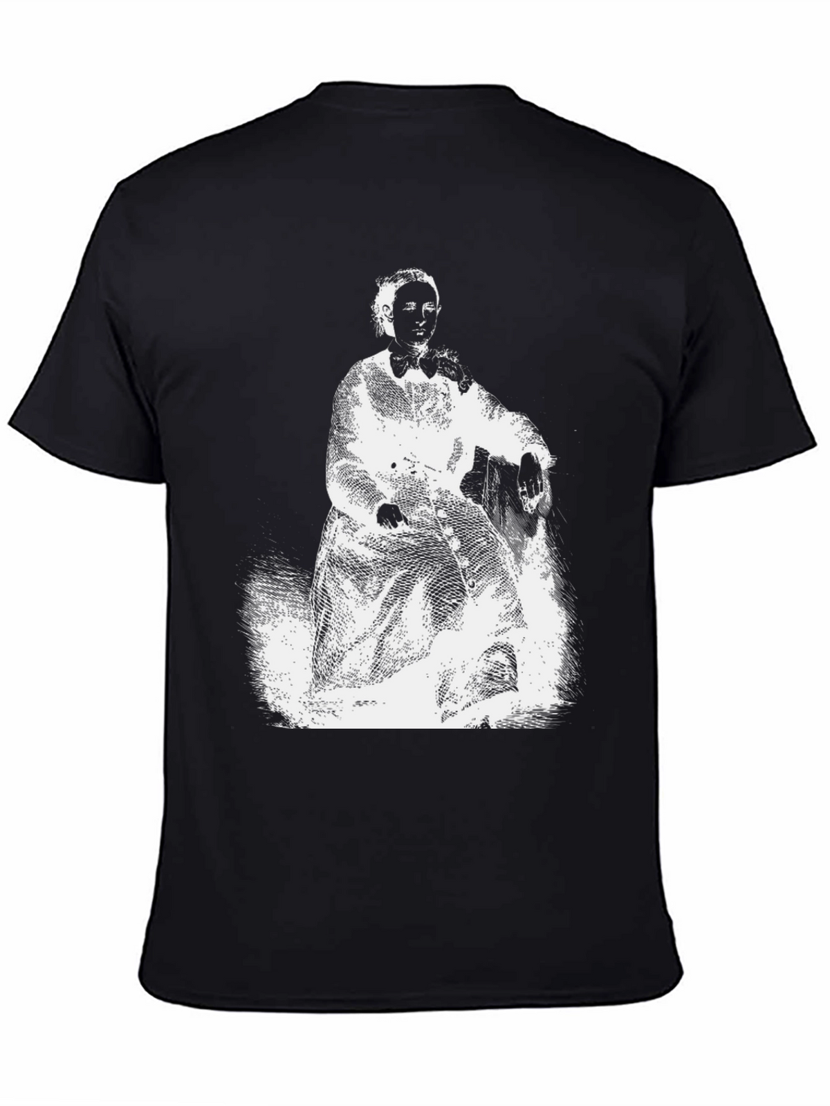 Vintage Portrait Graphic Tee - Black Unisex T-Shirt