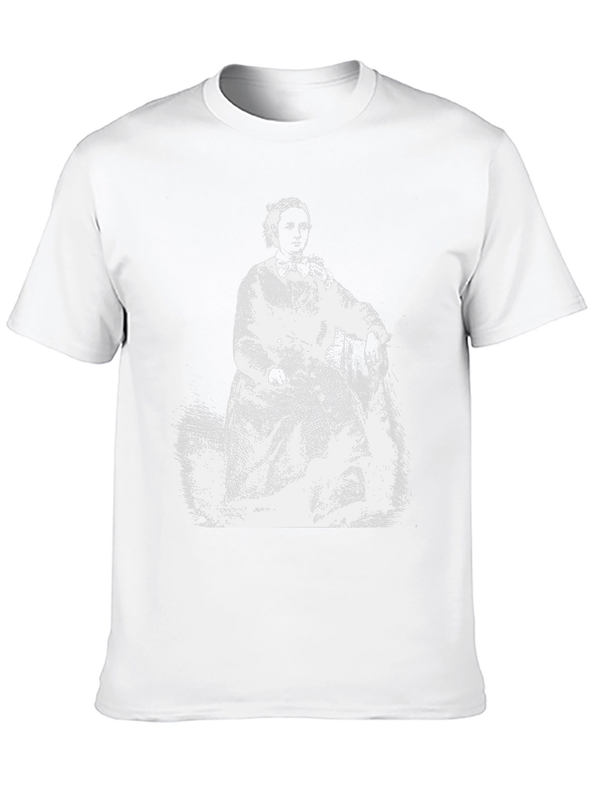 Vintage Portrait Graphic Tee - Black Unisex T-Shirt