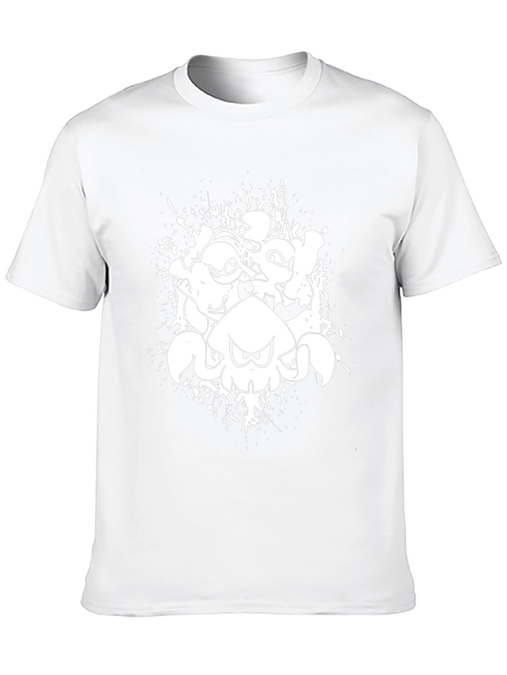 Squid Game T-Shirt Black Ink Splatter Graphic Tee