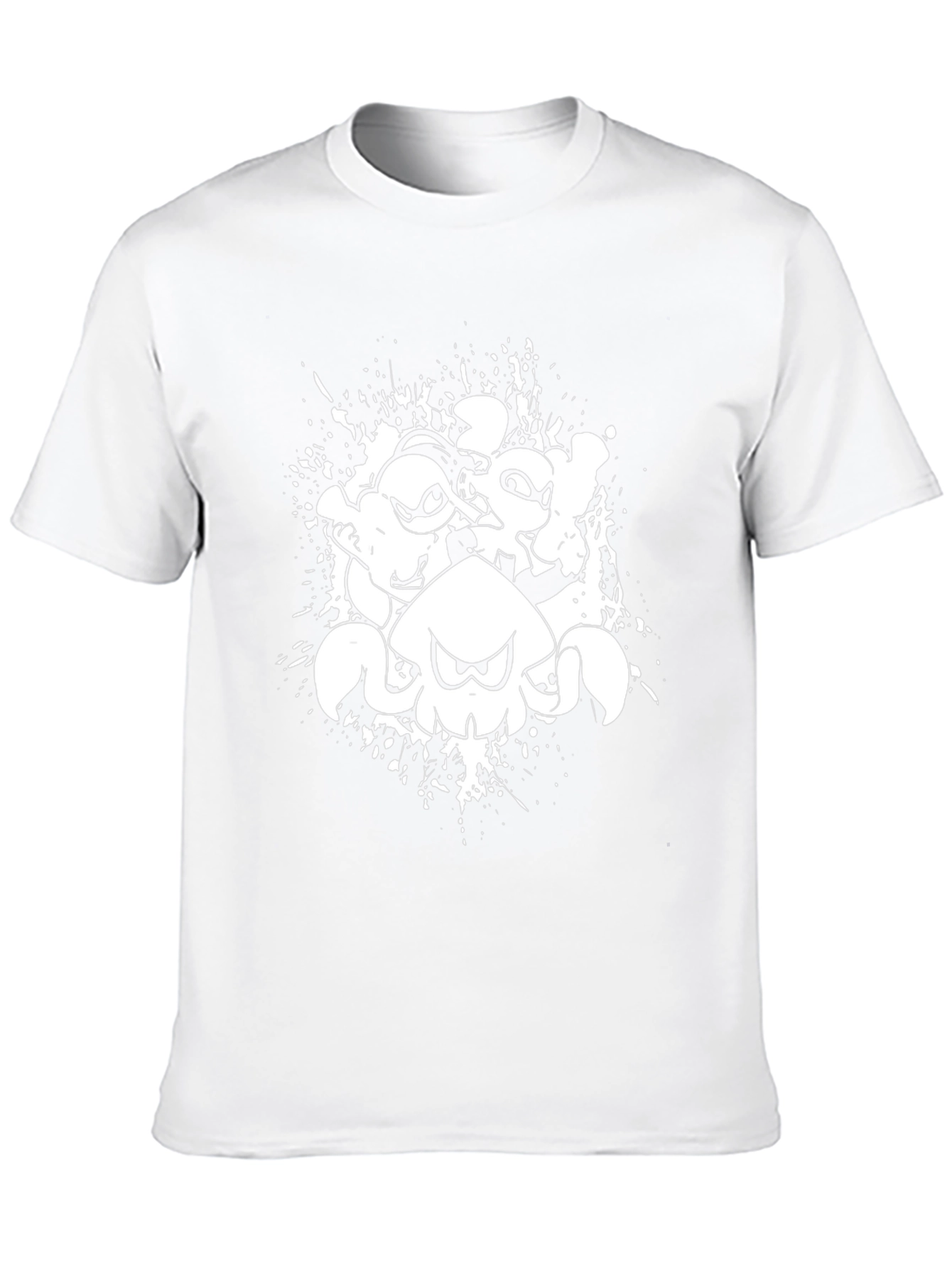 Squid Game T-Shirt Black Ink Splatter Graphic Tee