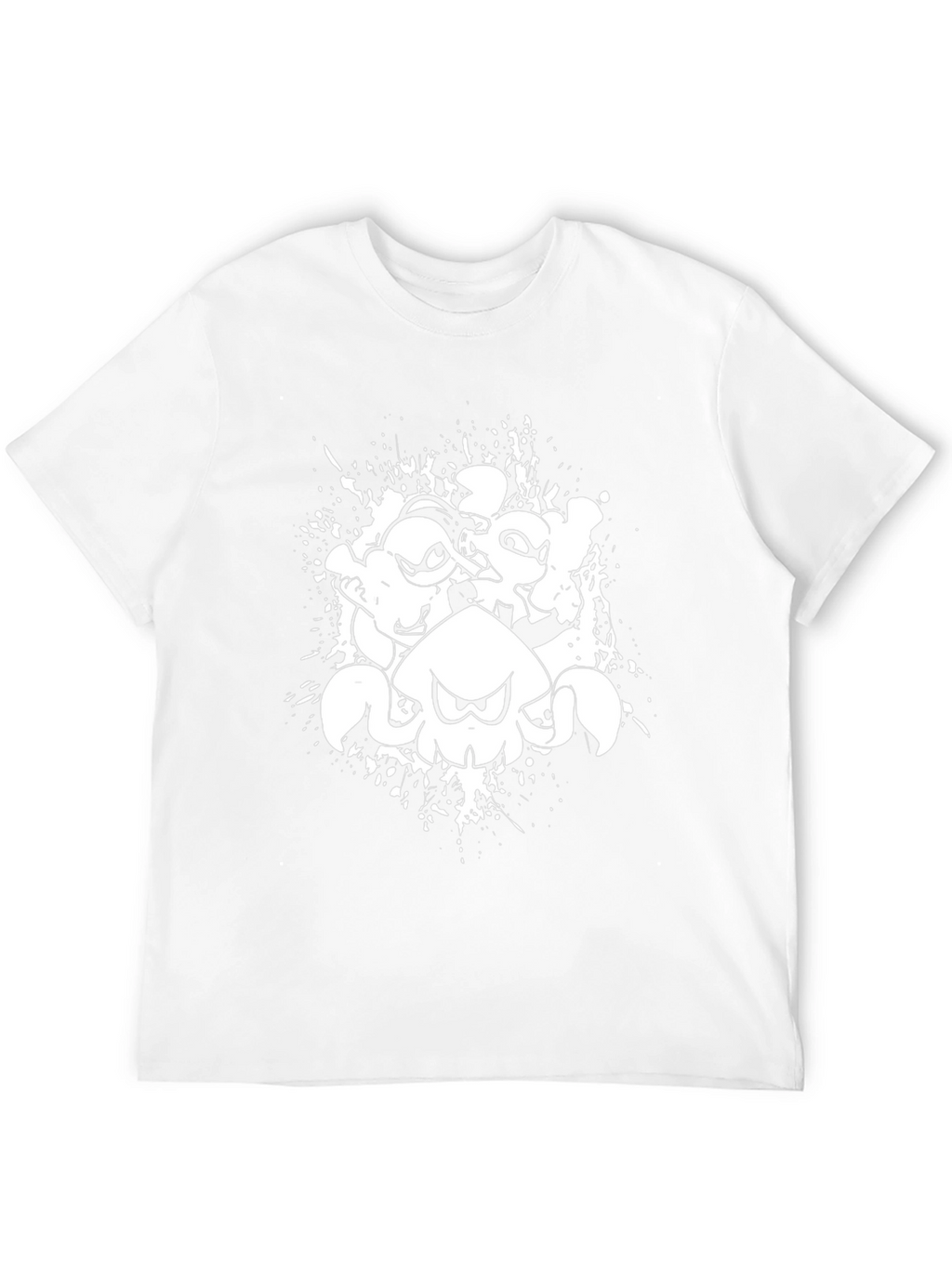 Squid Game T-Shirt Black Ink Splatter Graphic Tee