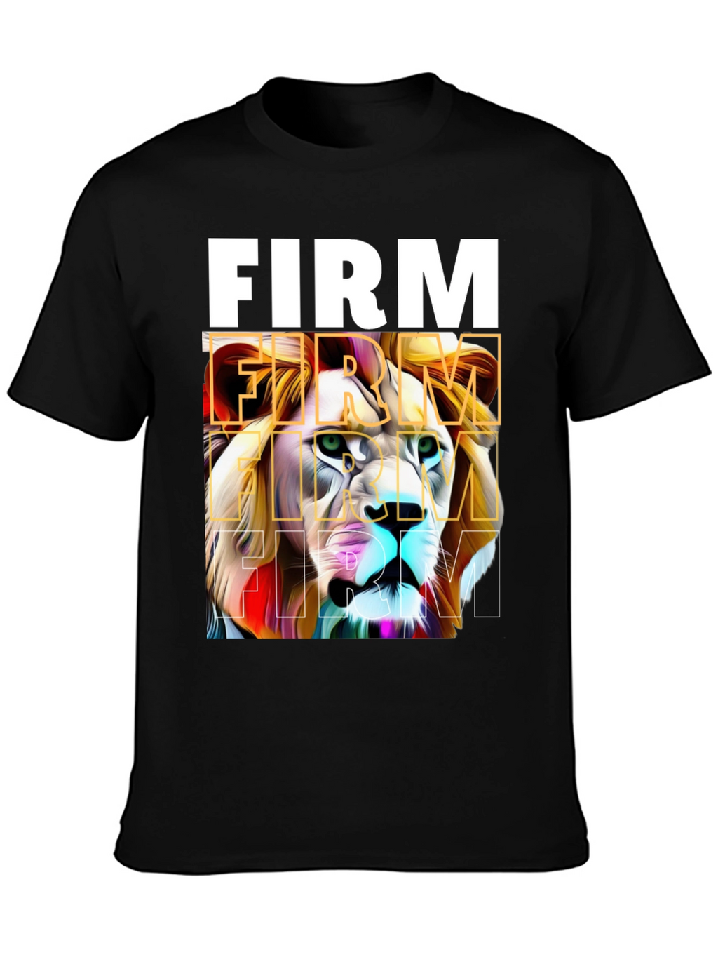 FIRM Lion Graphic Tee - Bold Streetwear
