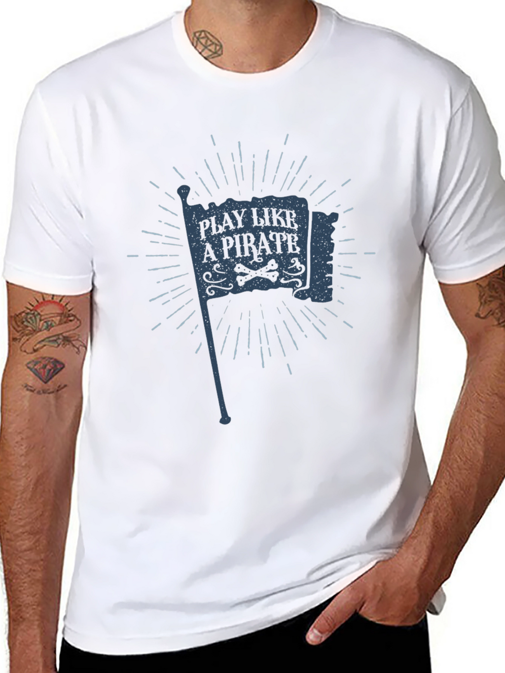 Play Like a Pirate Black T-Shirt