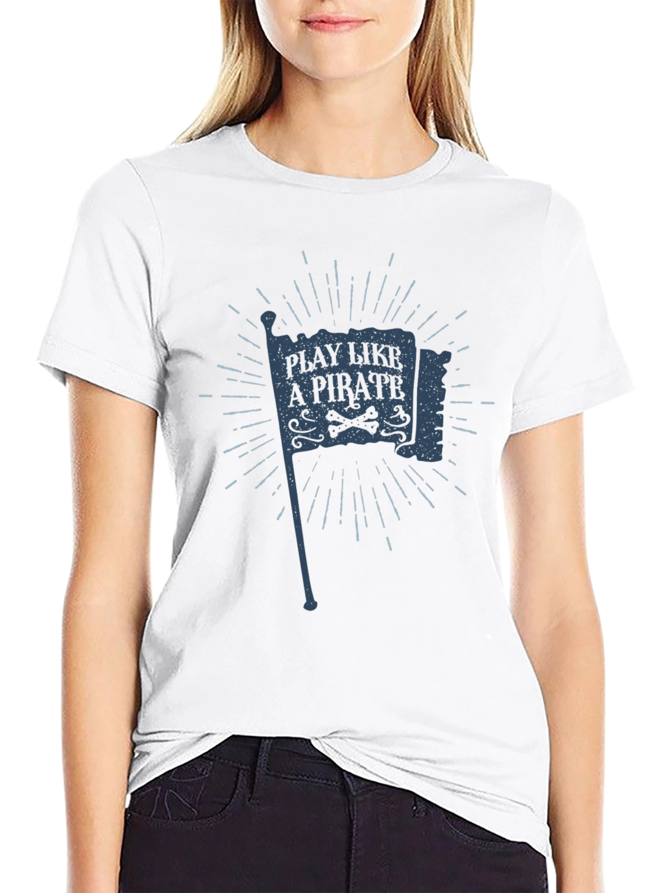 Play Like a Pirate Black T-Shirt