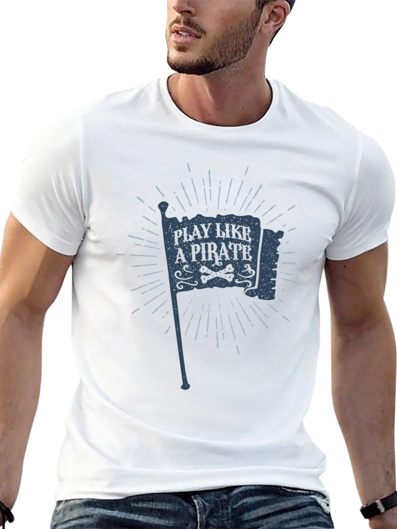 Play Like a Pirate Black T-Shirt