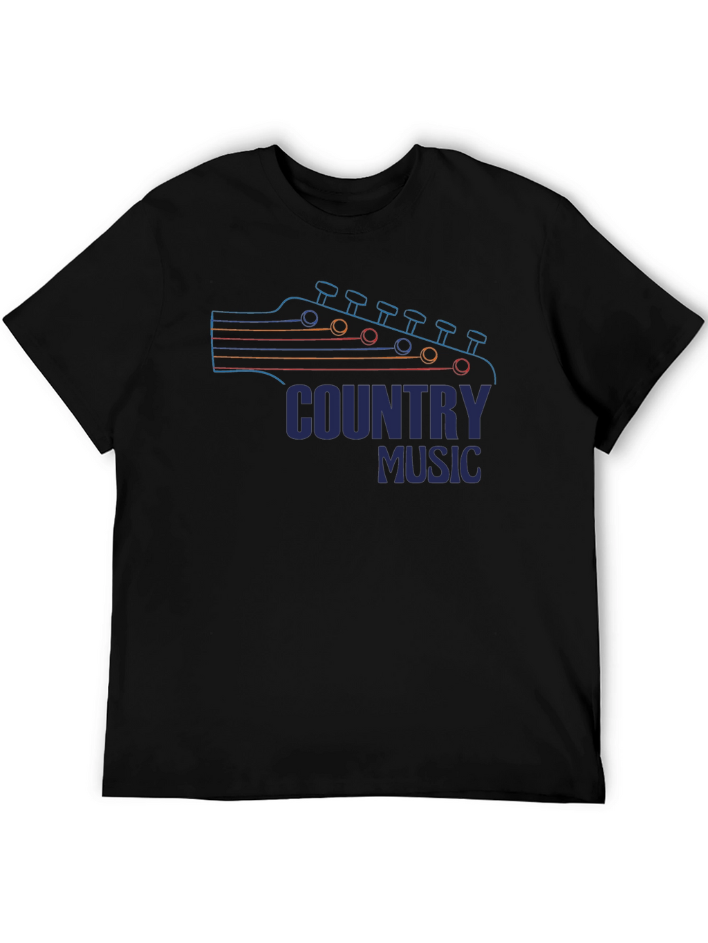 Country Music Guitar Head T-Shirt