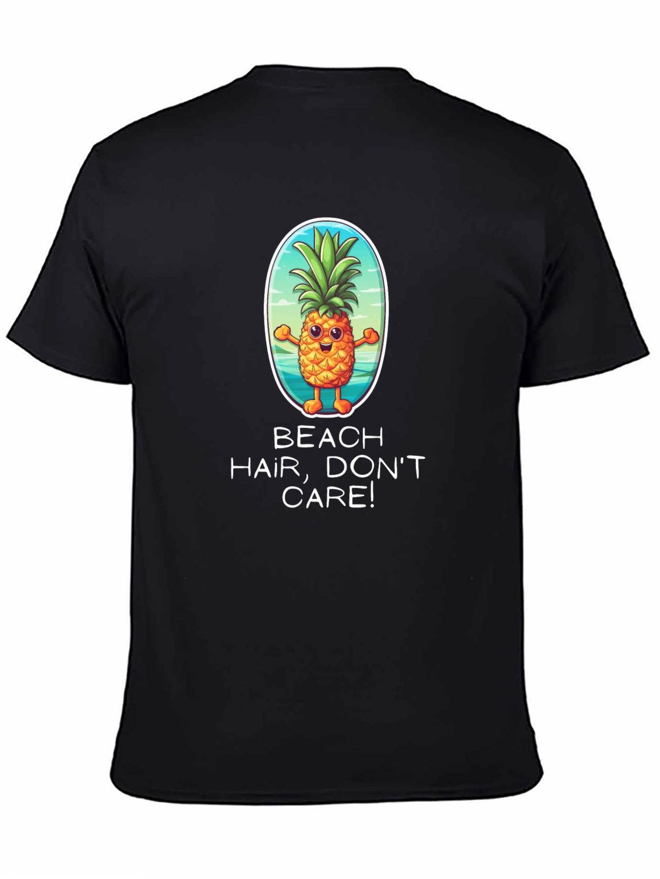 Beach Hair Dont Care Pineapple Graphic Tee