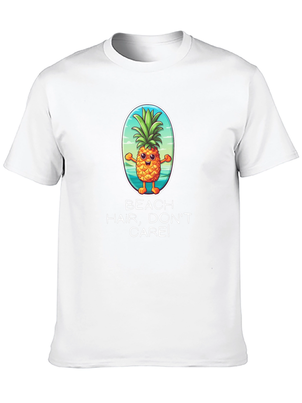 Beach Hair Dont Care Pineapple Graphic Tee