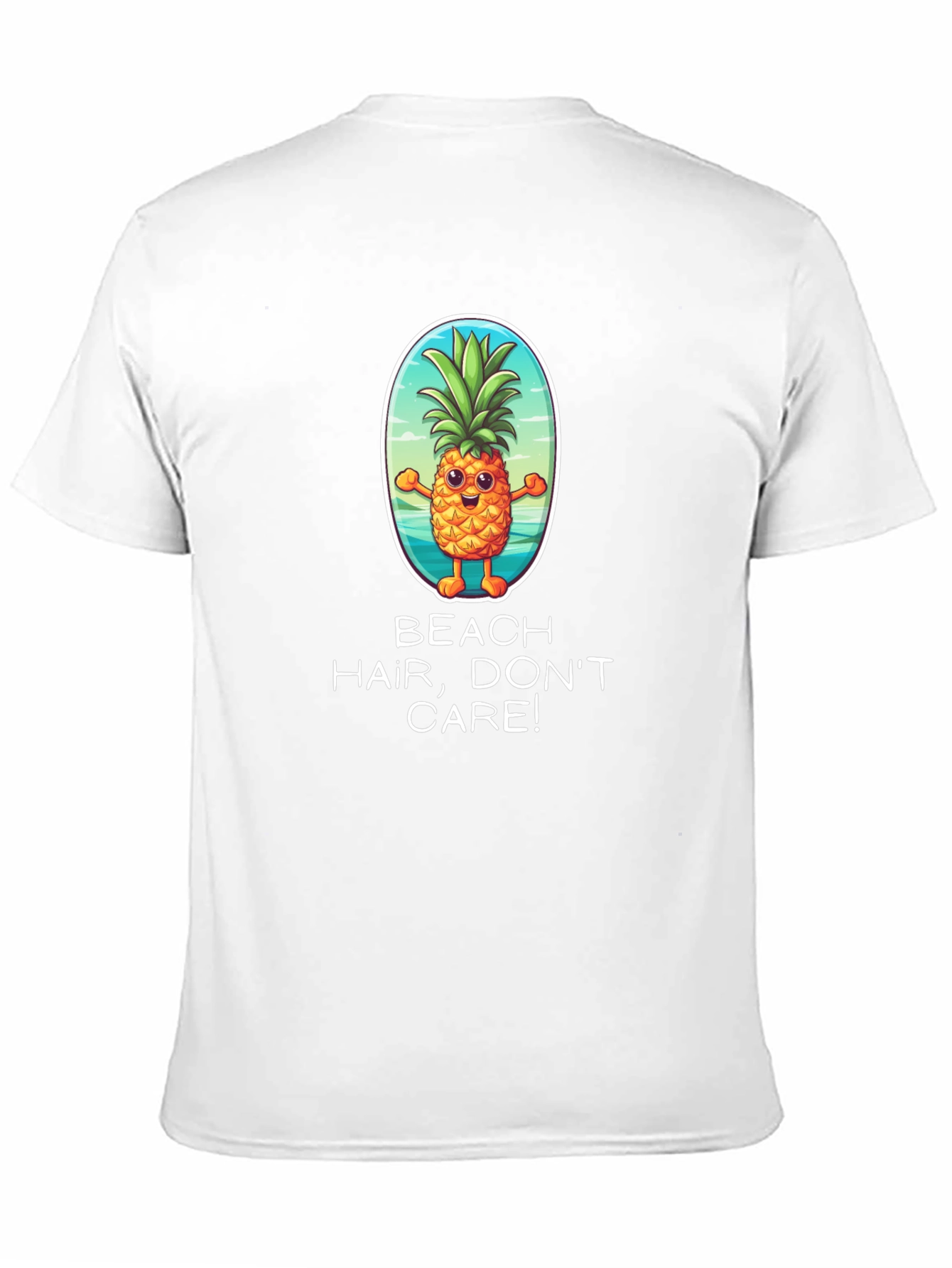 Beach Hair Dont Care Pineapple Graphic Tee