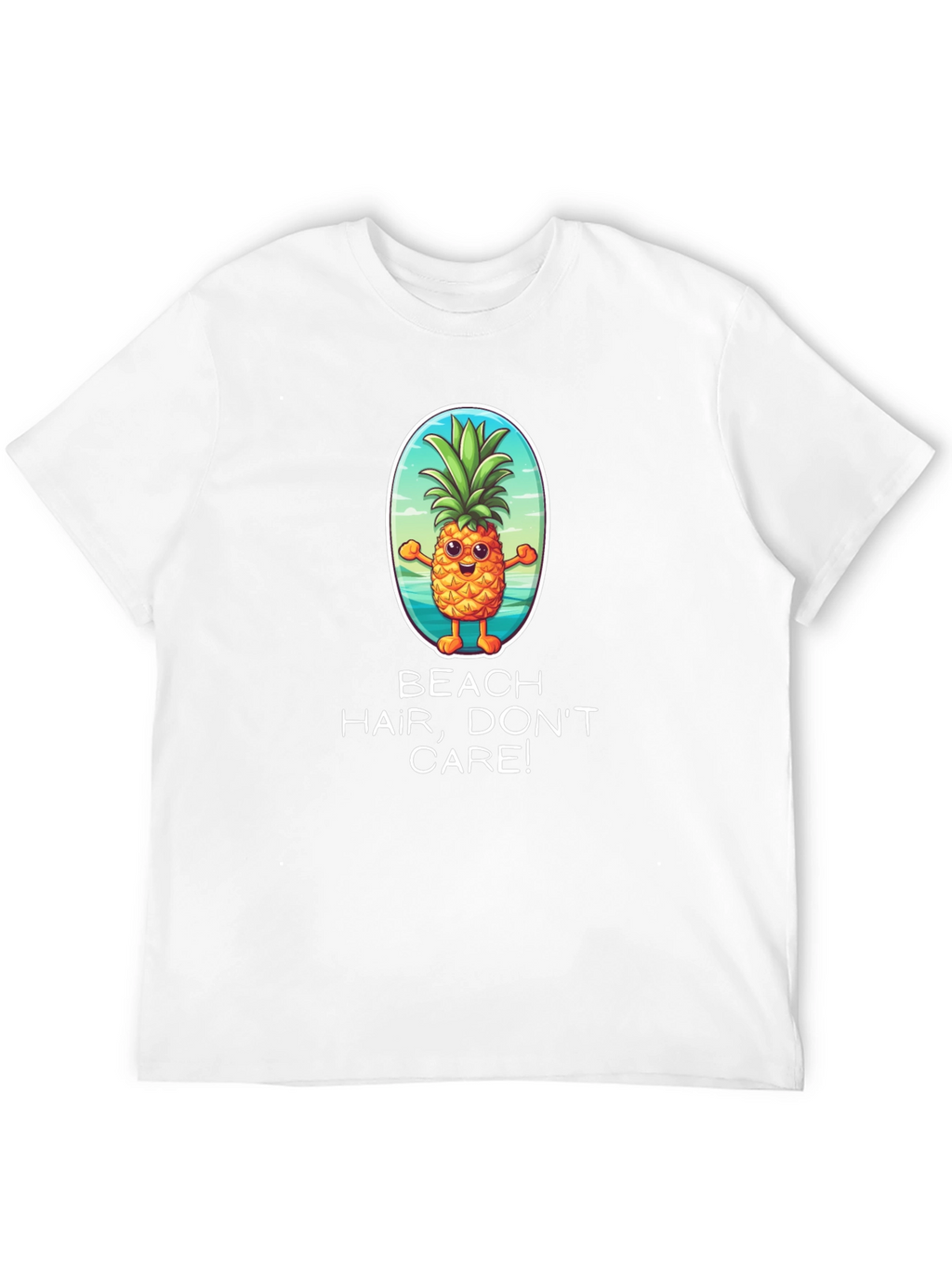 Beach Hair Dont Care Pineapple Graphic Tee