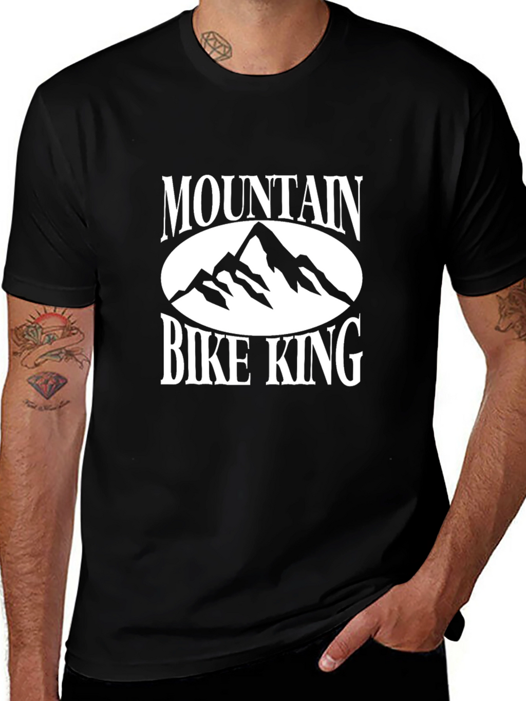 Mountain Bike King Graphic Tee - Black