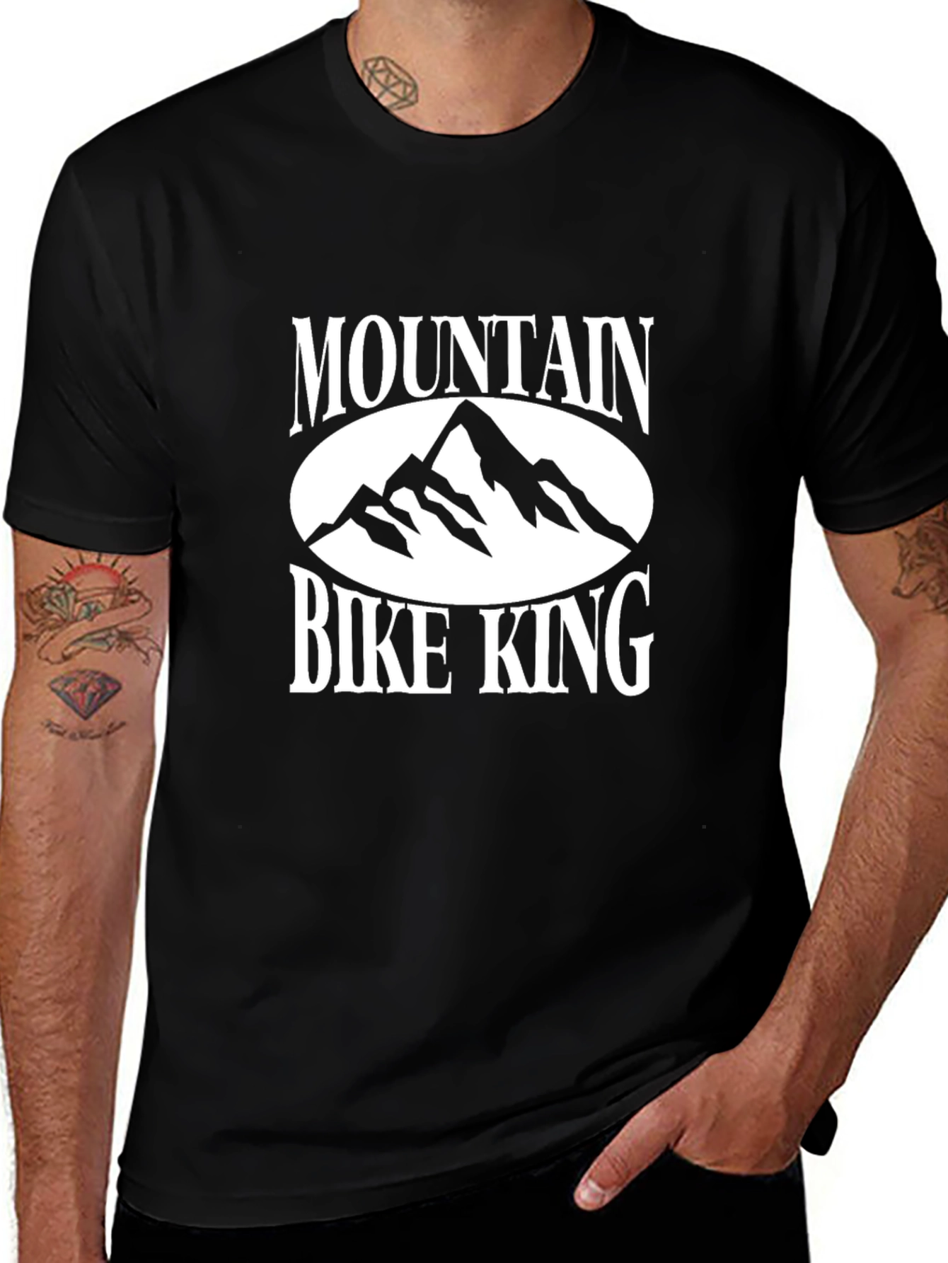 Mountain Bike King Graphic Tee - Black