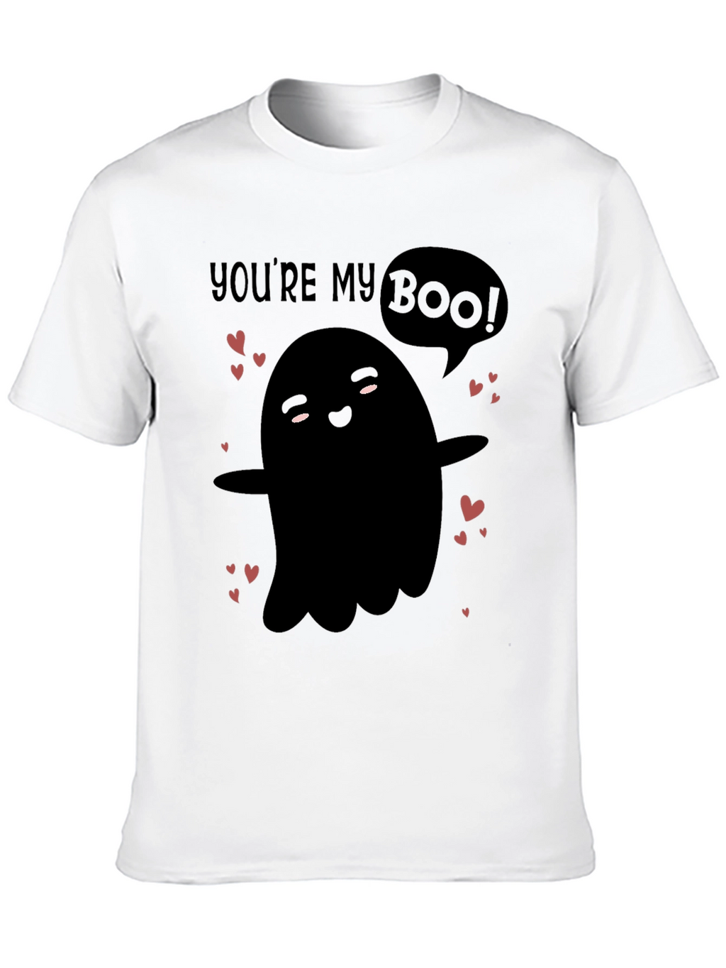 Youre My Boo! Cute Ghost Graphic Tee - Valentines