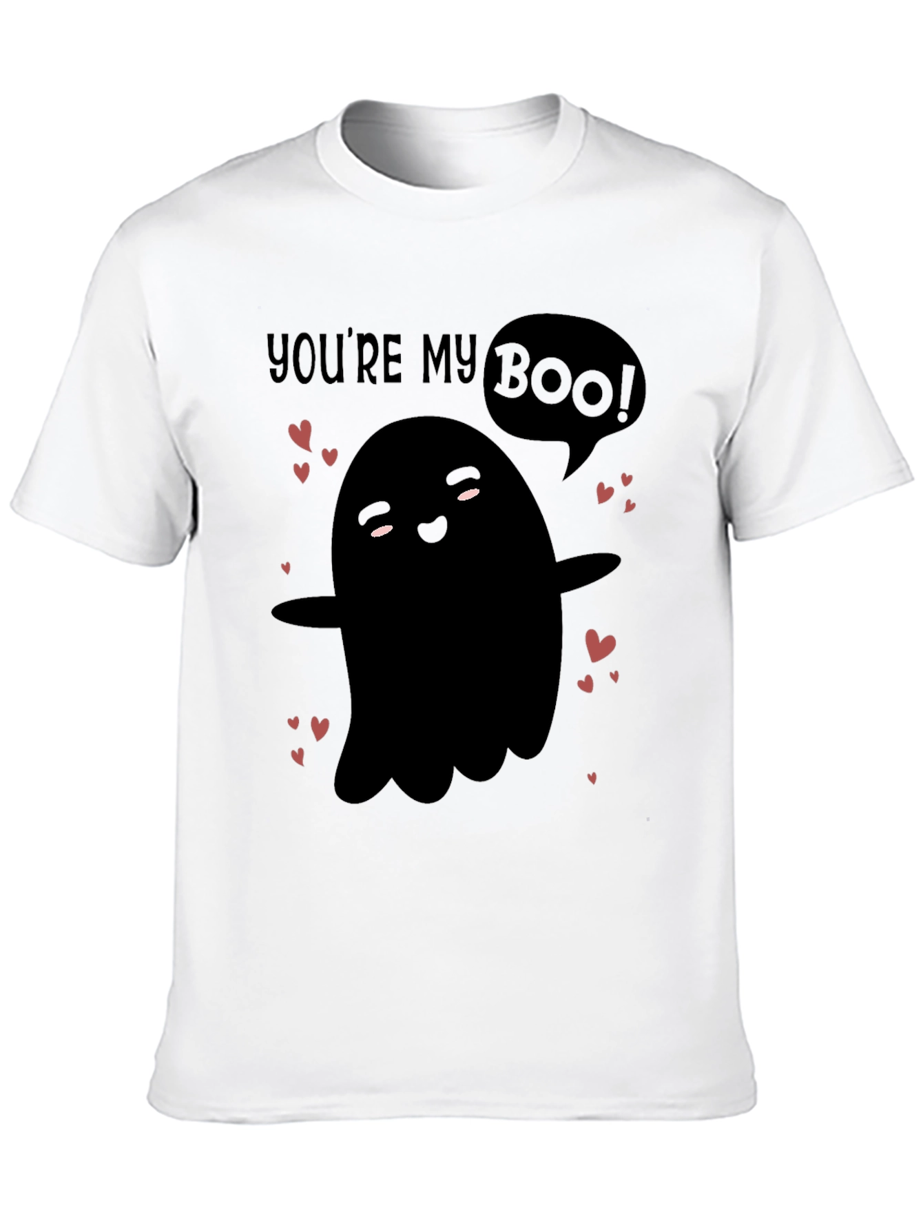 Youre My Boo! Cute Ghost Graphic Tee - Valentines