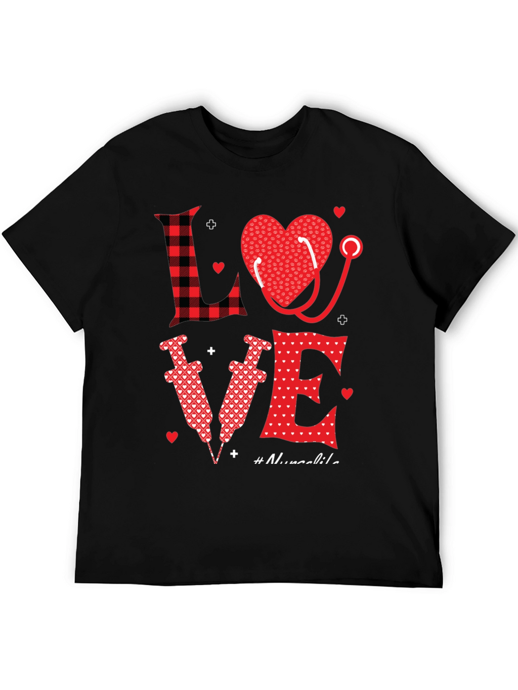 Nurse Love Graphic Tee - Valentines Day Gift