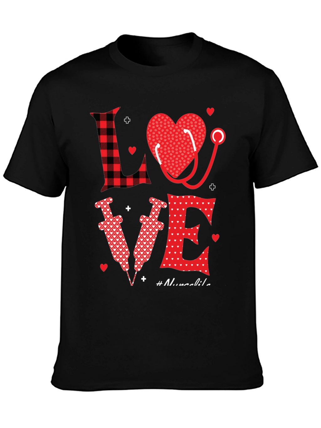 Nurse Love Graphic Tee - Valentines Day Gift