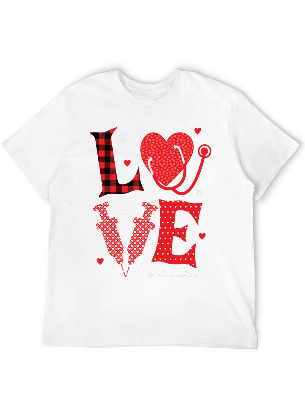 Nurse Love Graphic Tee - Valentines Day Gift