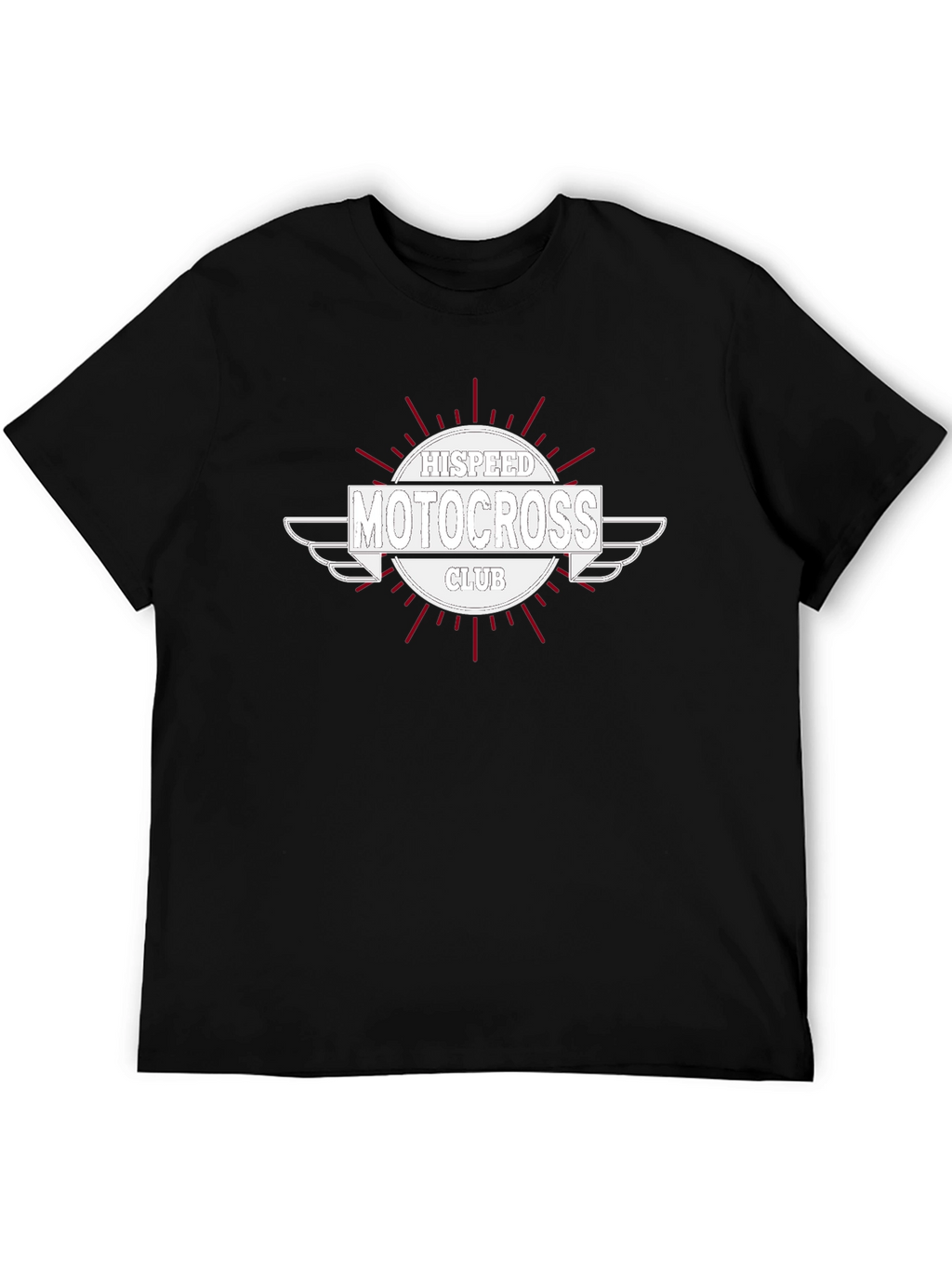 HISPEED Motocross Club Black T-Shirt