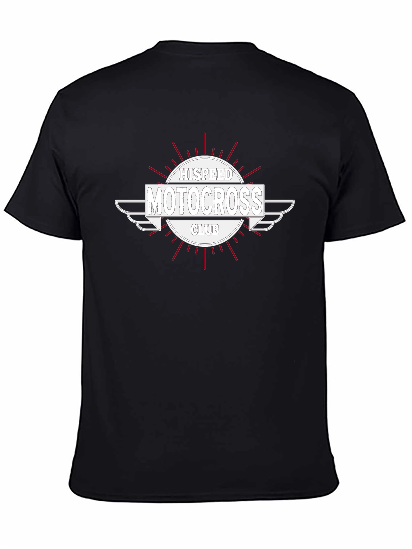 HISPEED Motocross Club Black T-Shirt