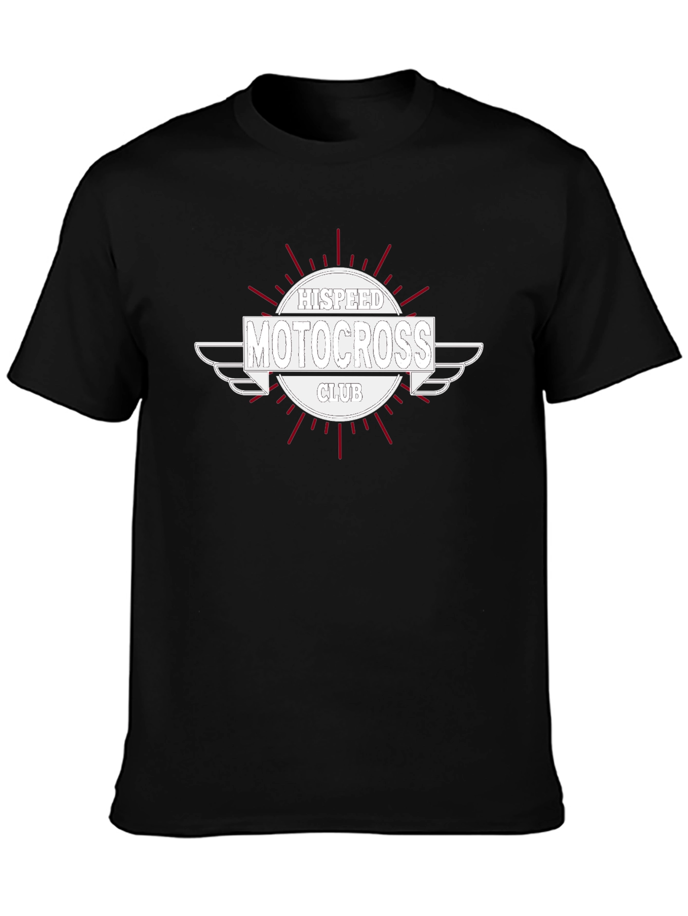 HISPEED Motocross Club Black T-Shirt