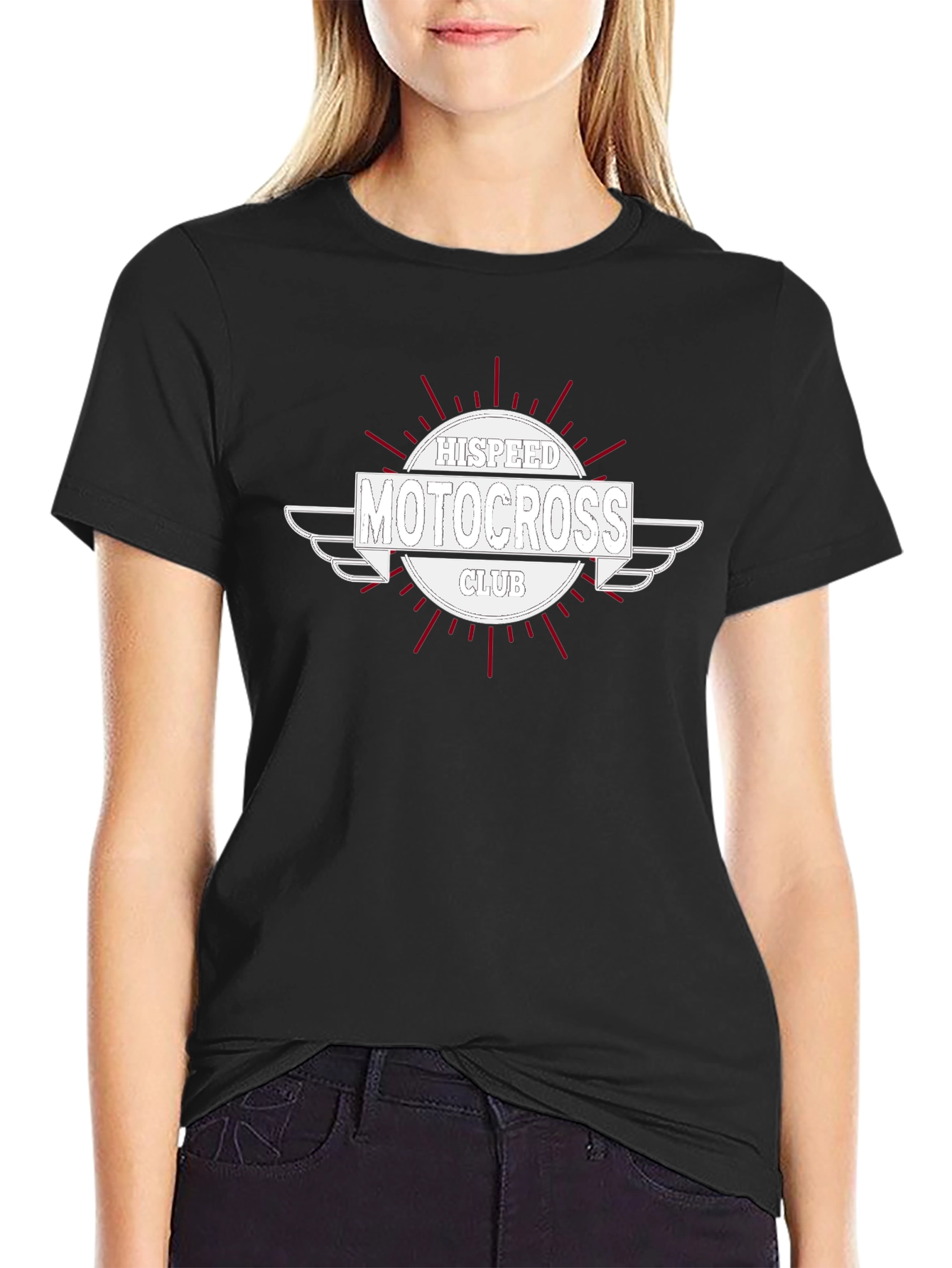 HISPEED Motocross Club Black T-Shirt