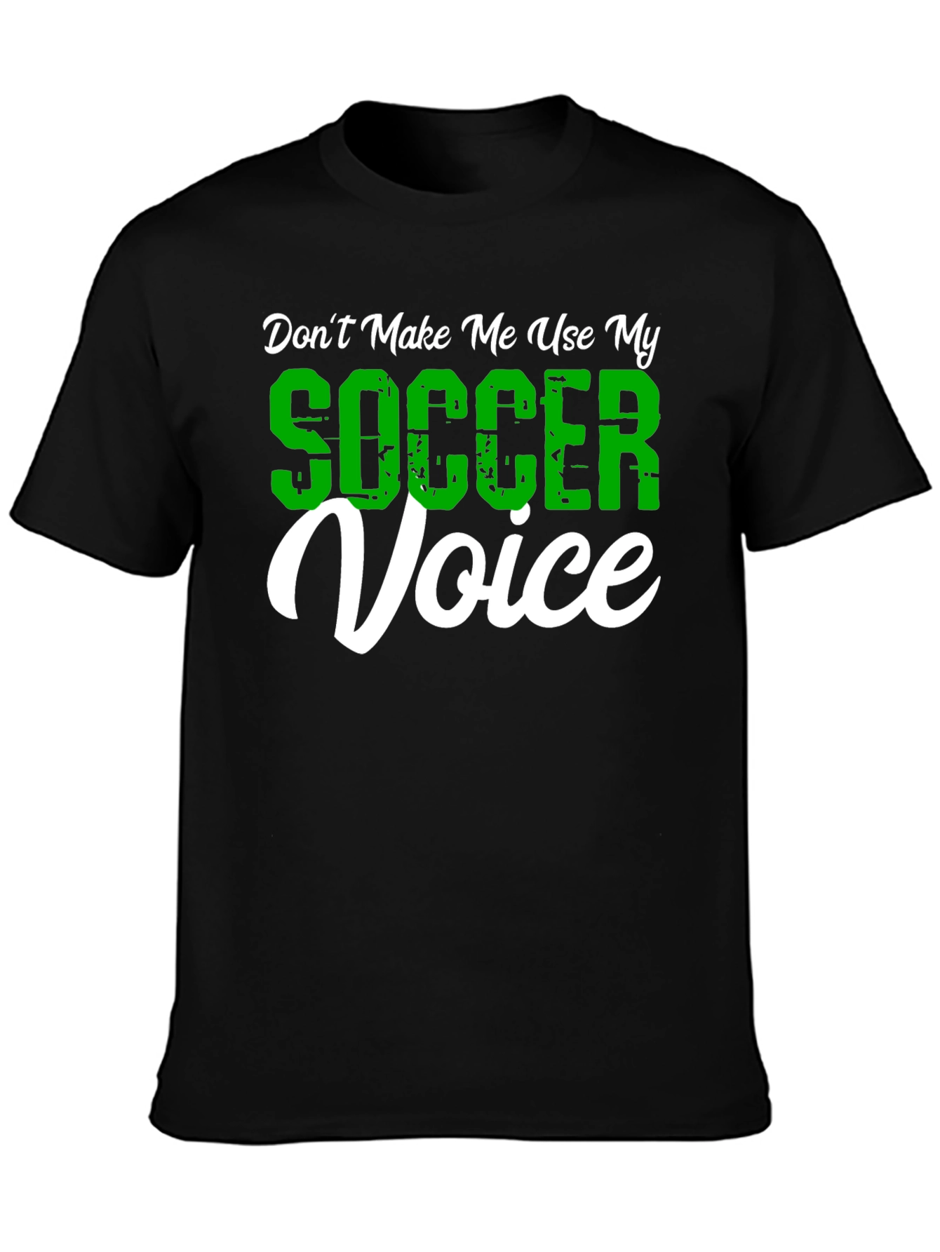 Funny Soccer Voice Graphic T-Shirt