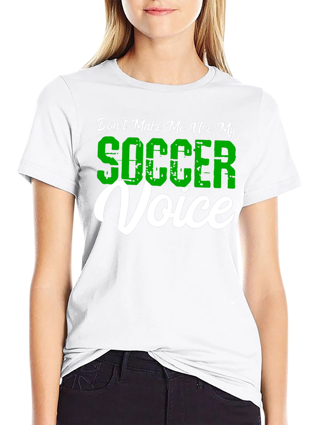 Funny Soccer Voice Graphic T-Shirt