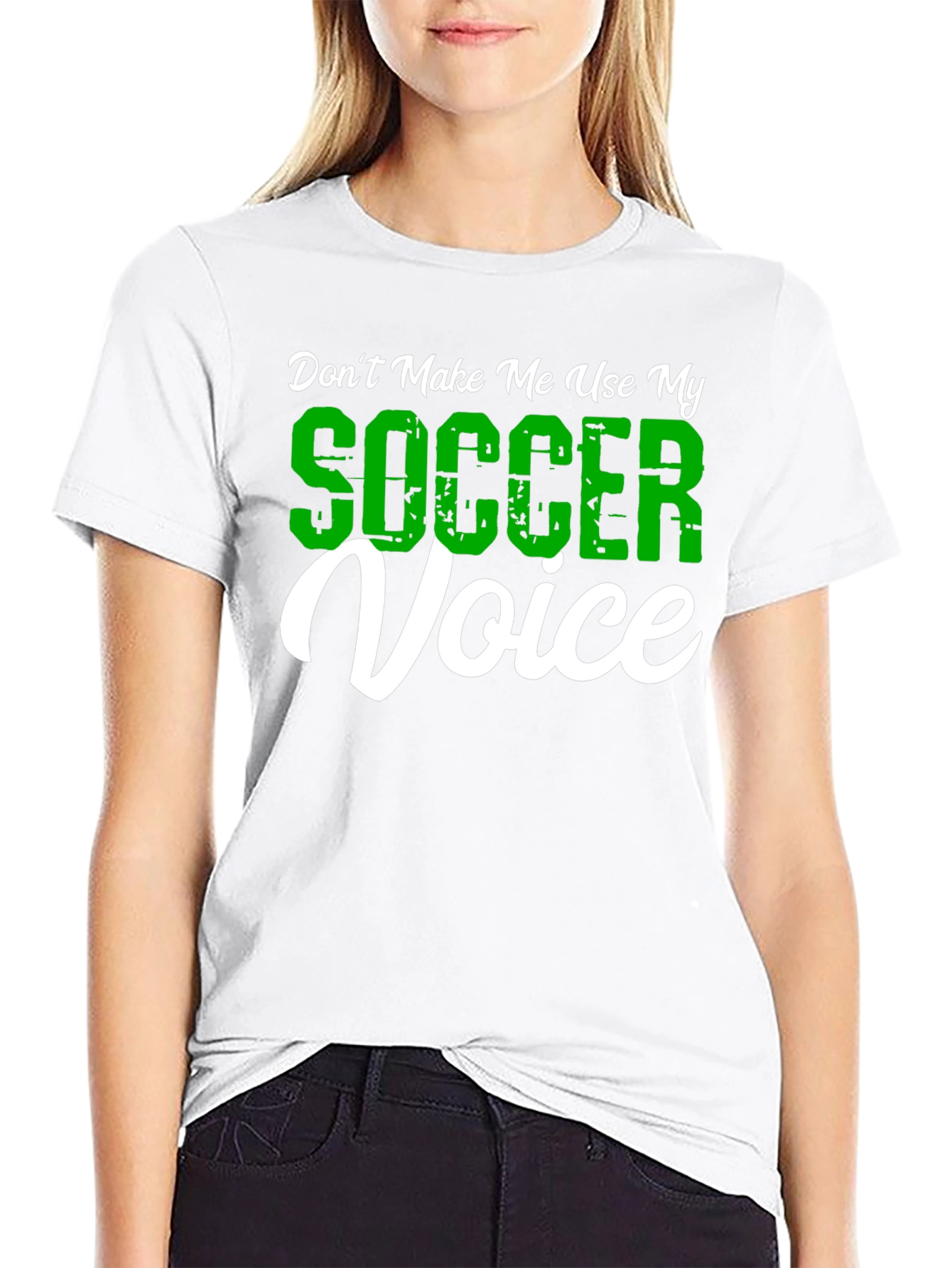 Funny Soccer Voice Graphic T-Shirt