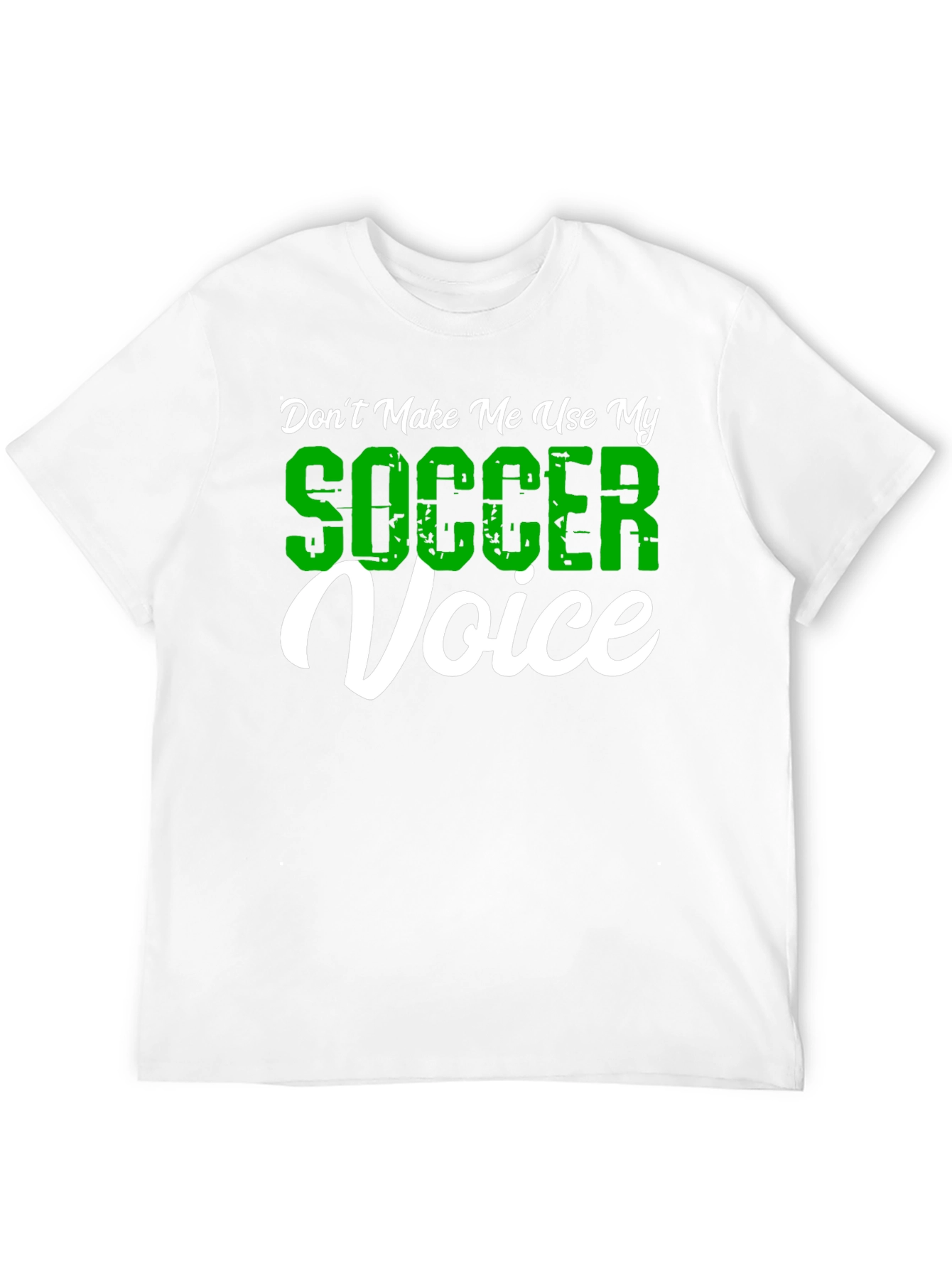 Funny Soccer Voice Graphic T-Shirt