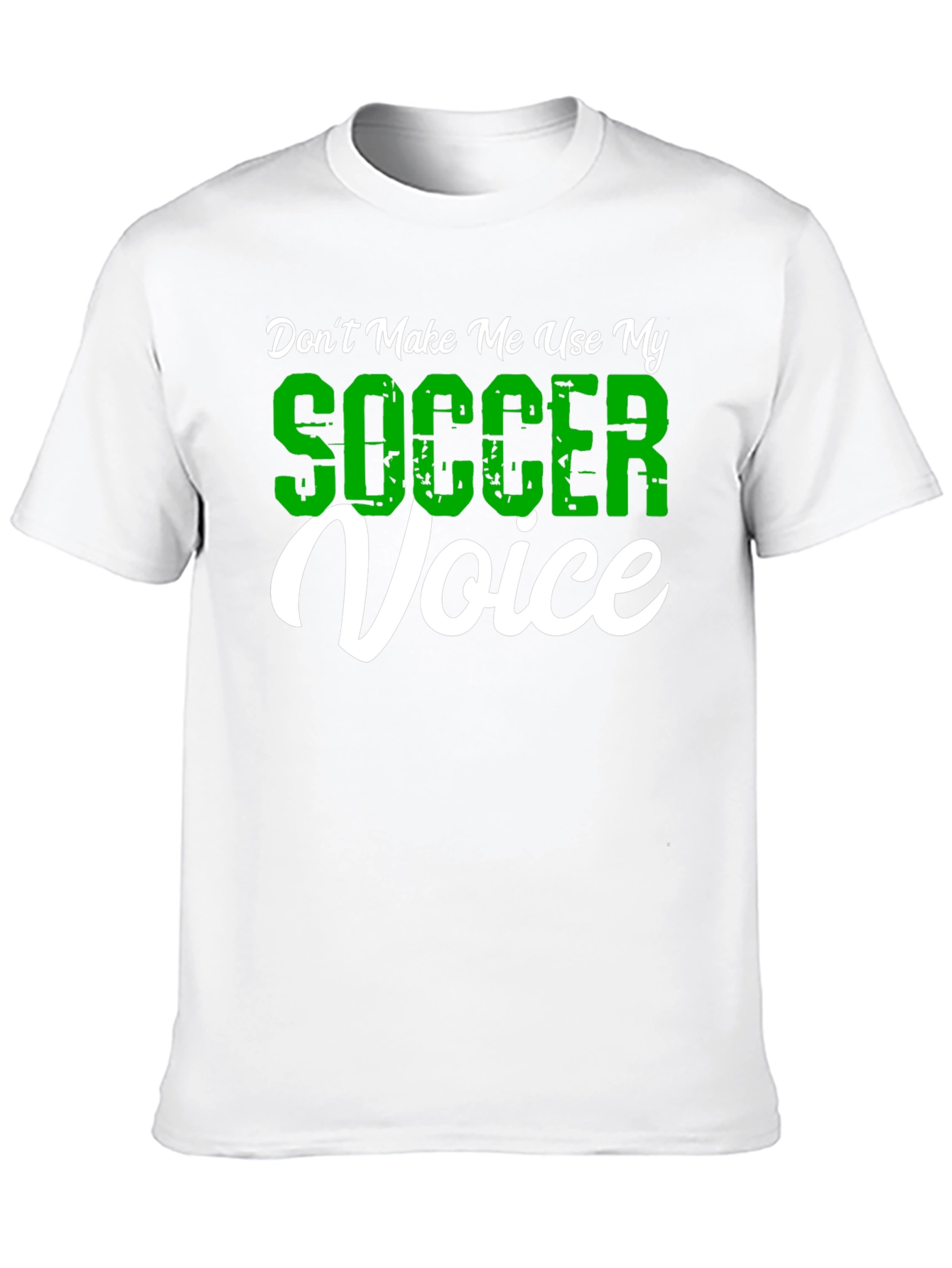 Funny Soccer Voice Graphic T-Shirt