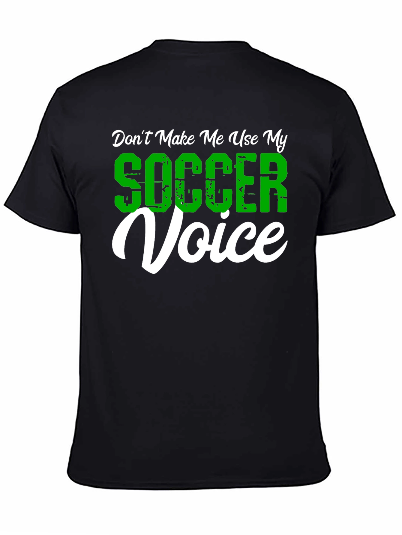 Funny Soccer Voice Graphic T-Shirt
