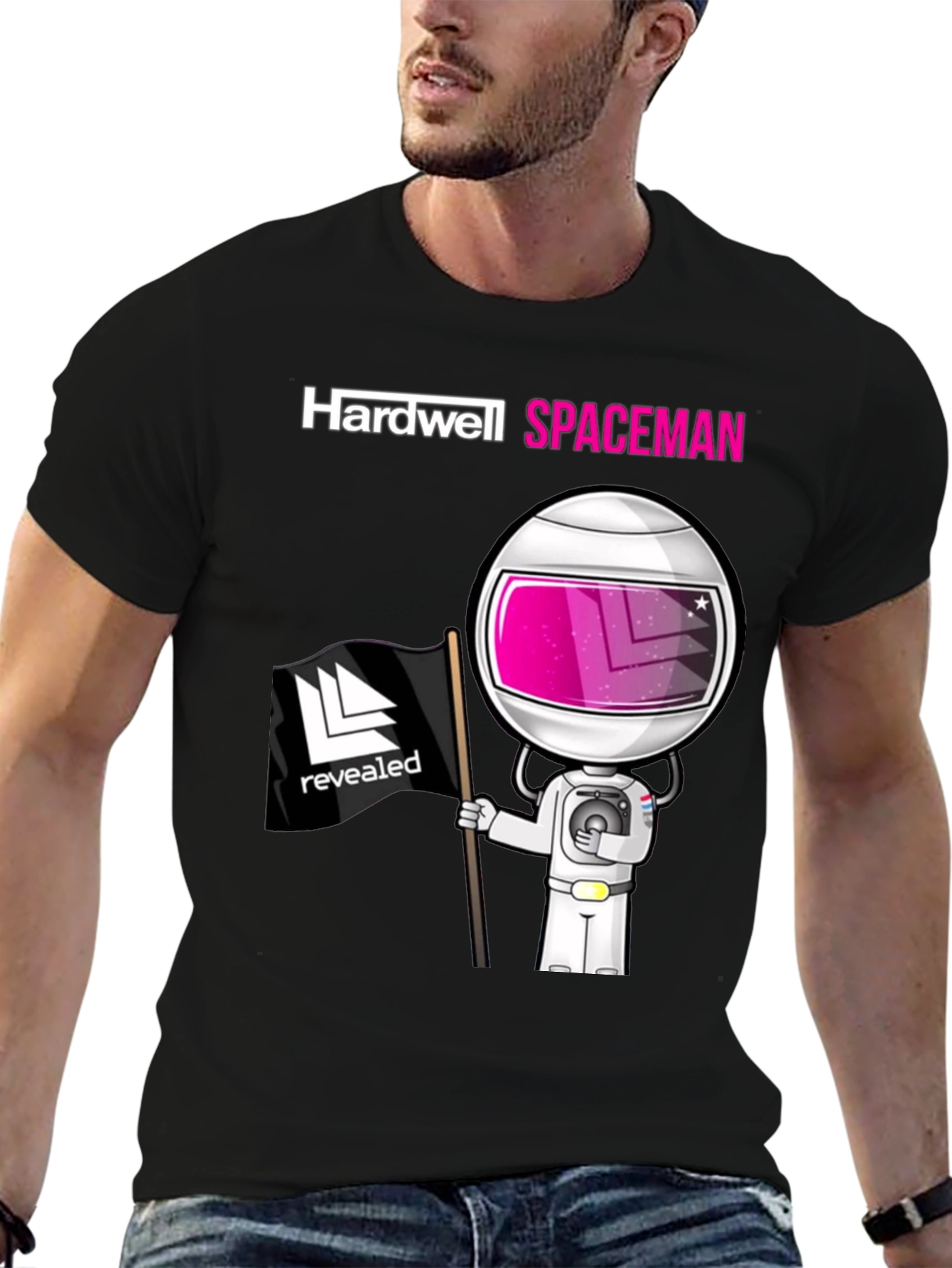 Hardwell Spaceman Black T-Shirt