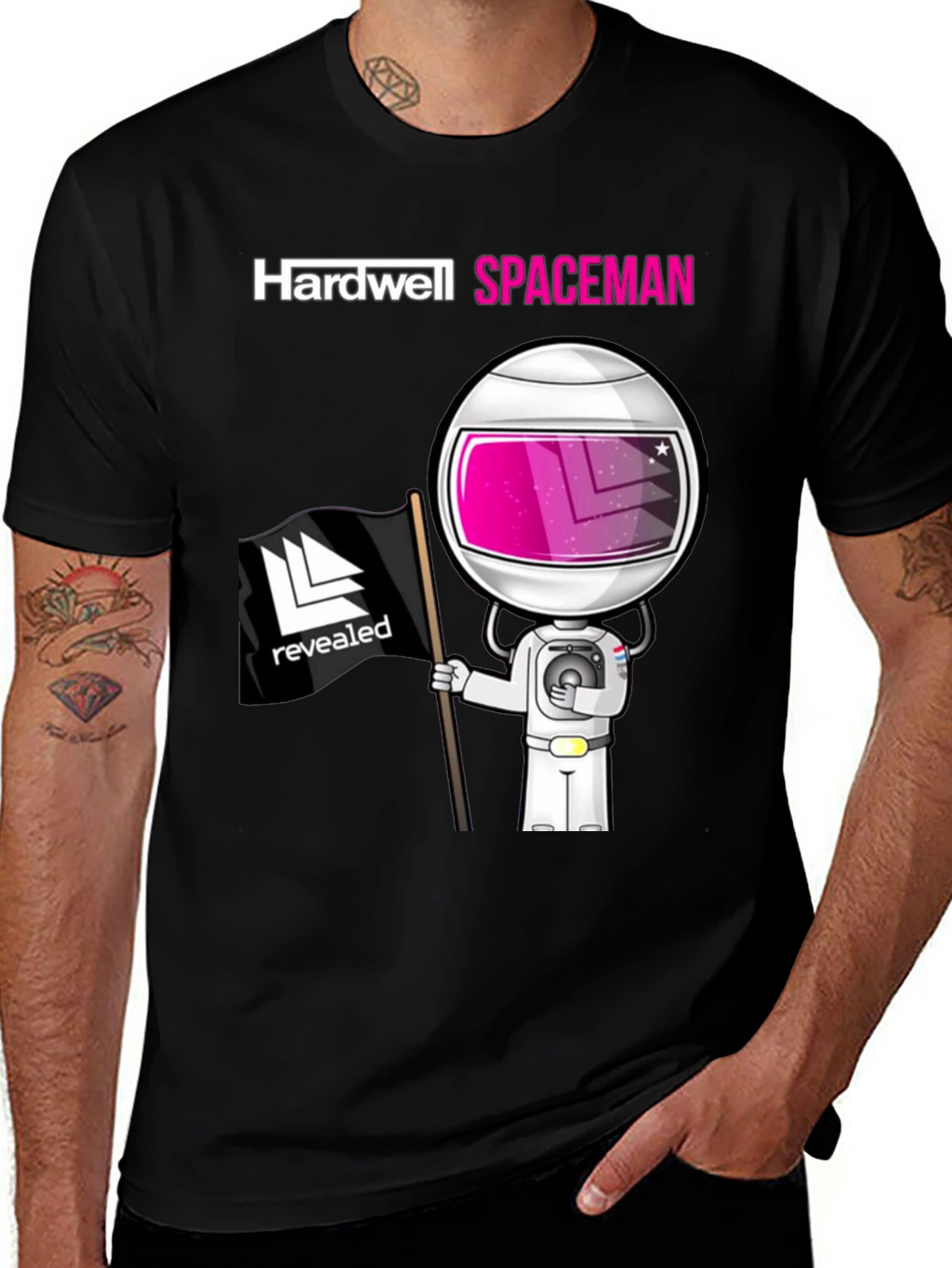 Hardwell Spaceman Black T-Shirt